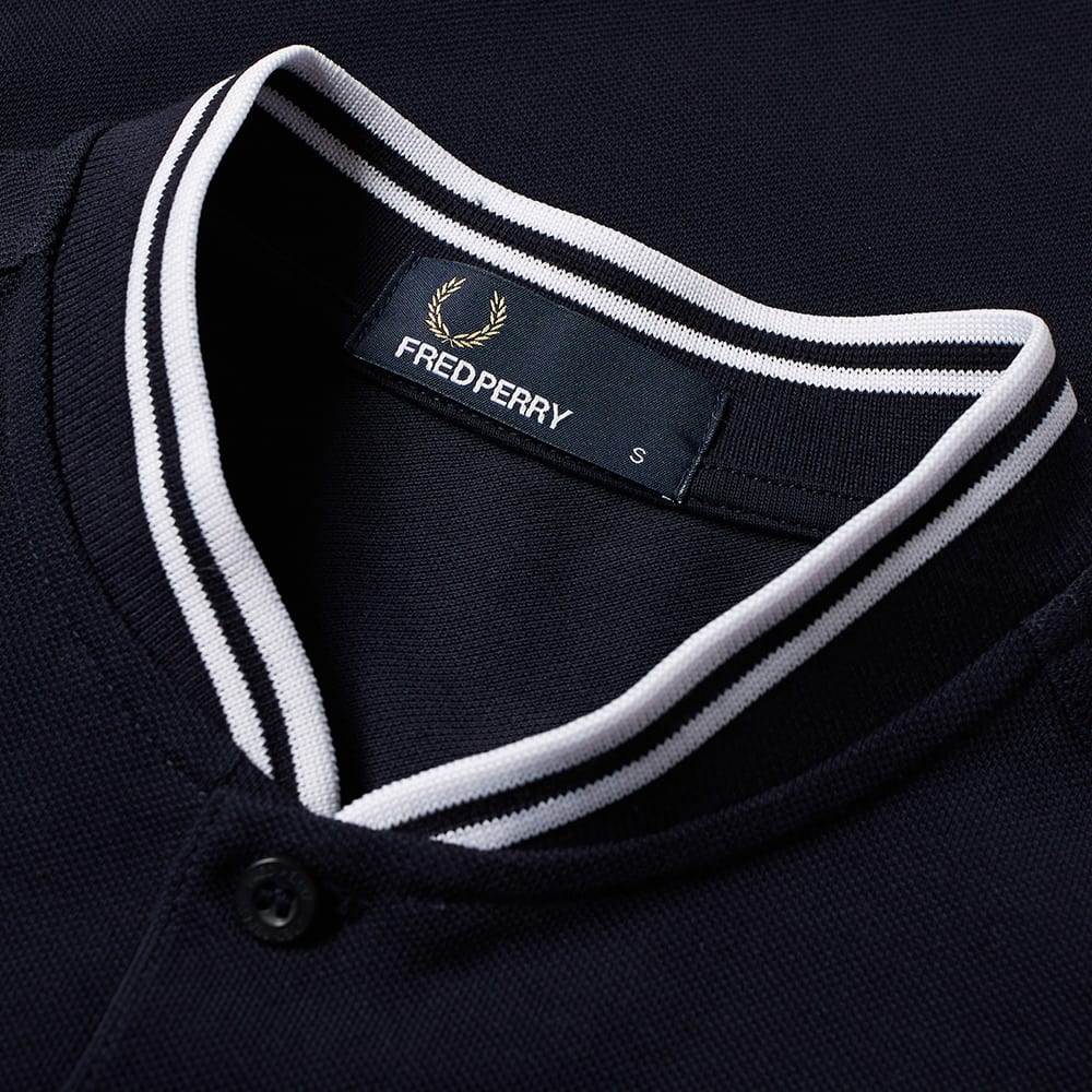 fred perry bomber collar polo shirt men's