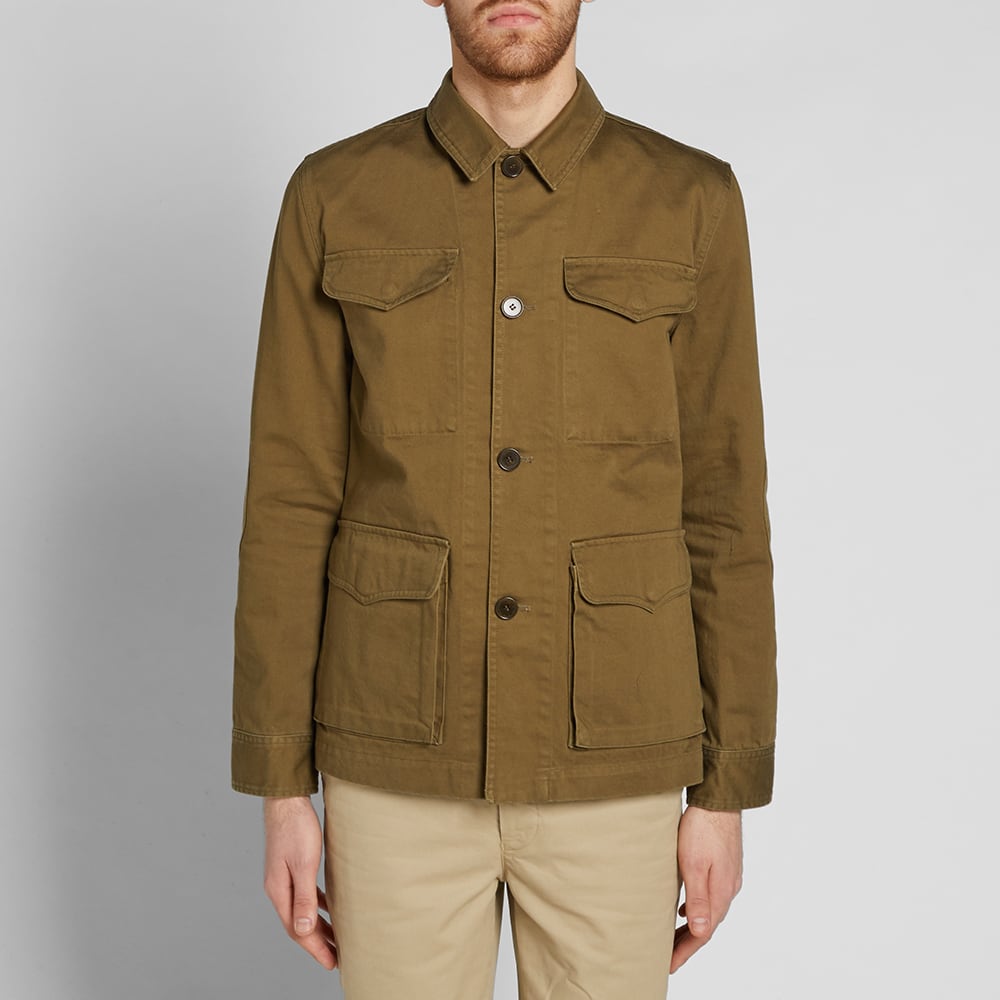 Officine Generale Travis Military Jacket Olive Twill END. (UK)