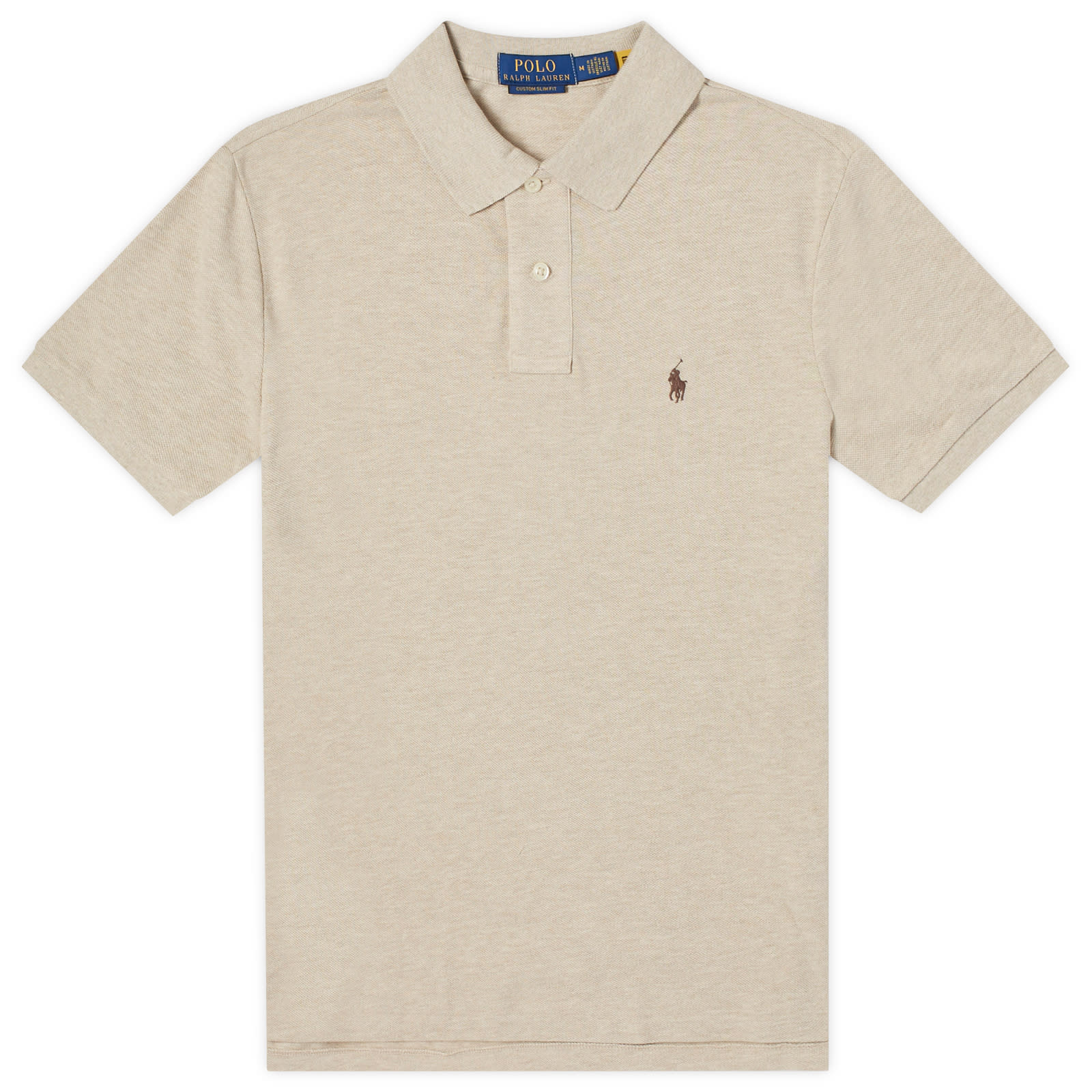 Polo Ralph Lauren Men's Expedition Dune Heather Custom Fit Polo Shirt