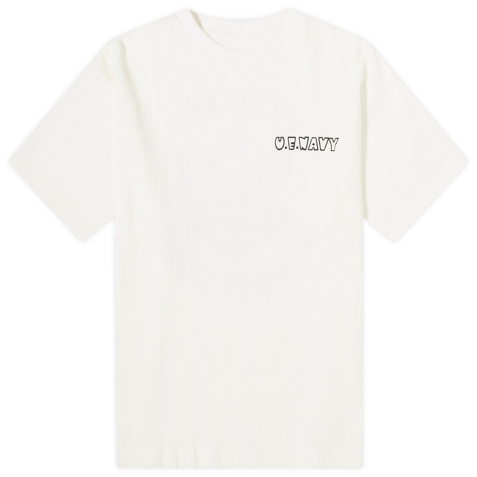 要在庫確認【uniform experiment】UE NAVY WAFFLE Tシャツ Uniform Experiment UE Navy Waffle T-Shirt Black | END. (US)