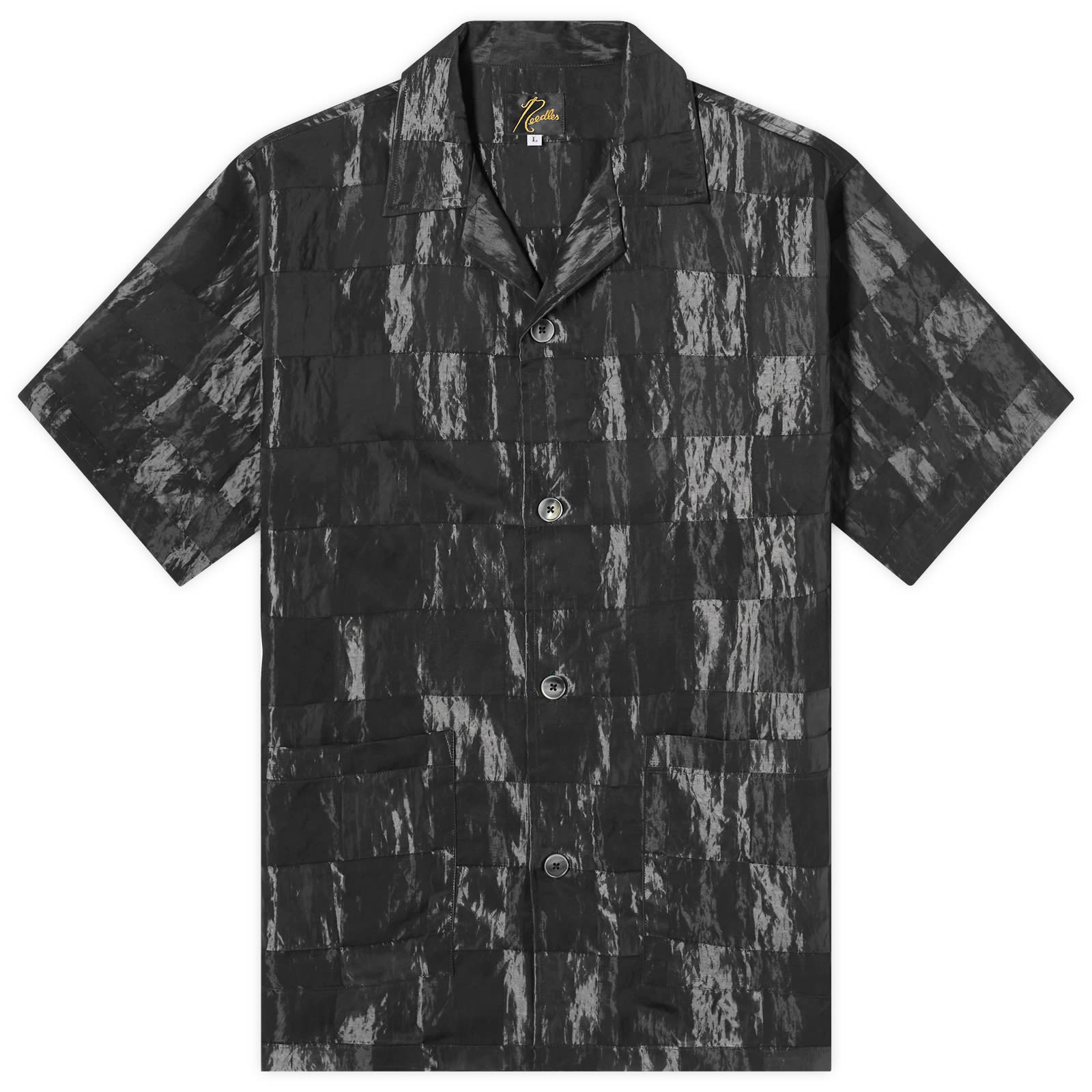 Needles checkerboard cabana shirts /Lサイズ Needles checkerboard cabana shirts /Lサイズ - メルカリ
