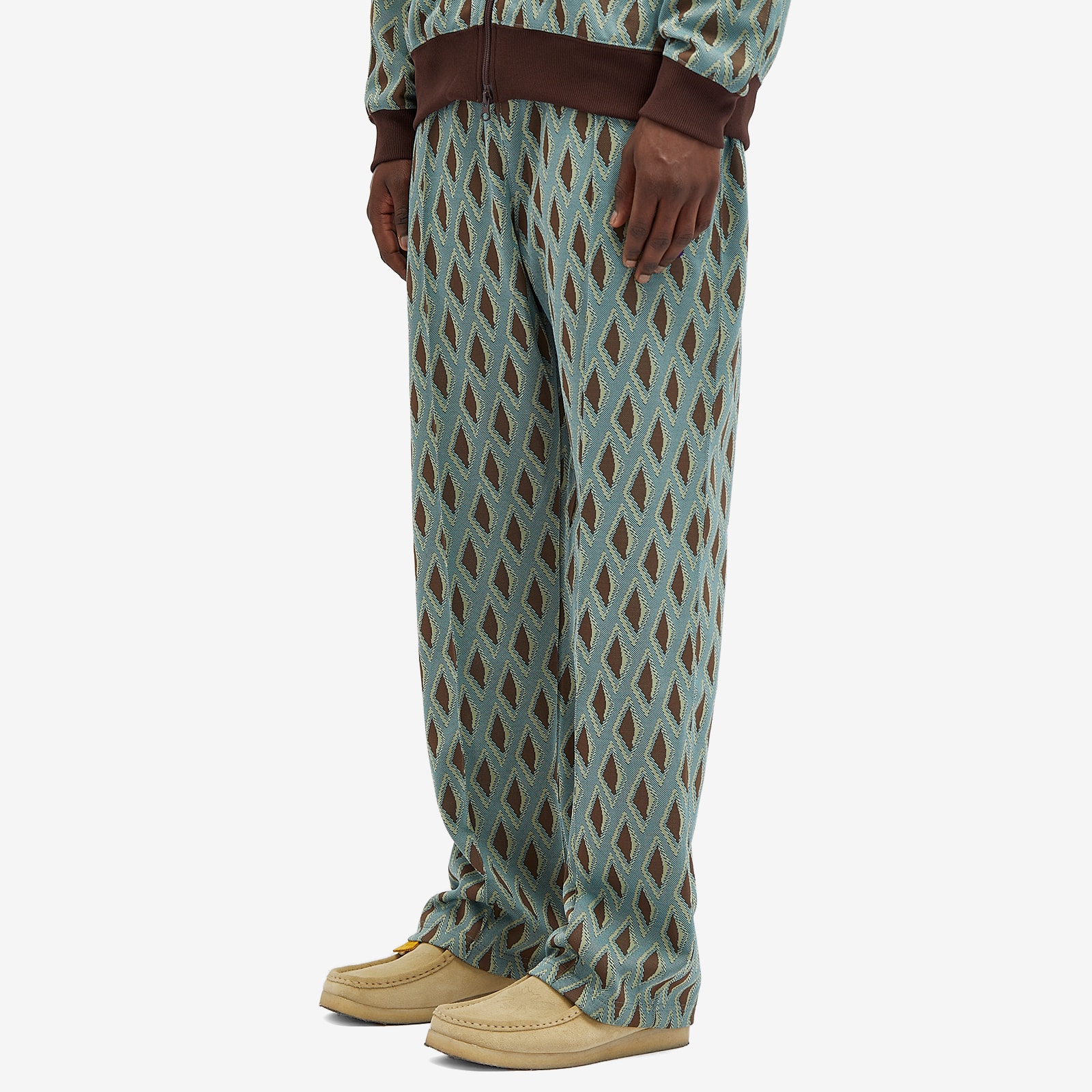 パンツ Needles Track Pant Poly jacquard Needles Poly Jacquard Flower Track Pant | Blues Store