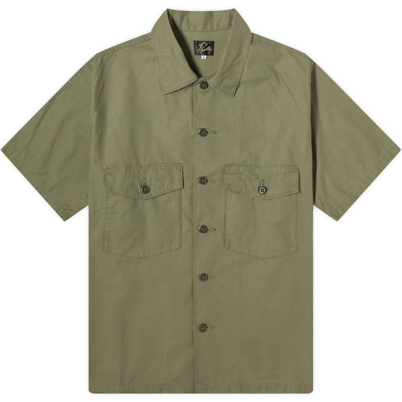 Tシャツ・カットソー Needles SS24 COTTON SHIRT (OT215_A-OLIVE) Needles SS24 COTTON SHIRT (OT215_A-OLIVE) (Needles/Tシャツ