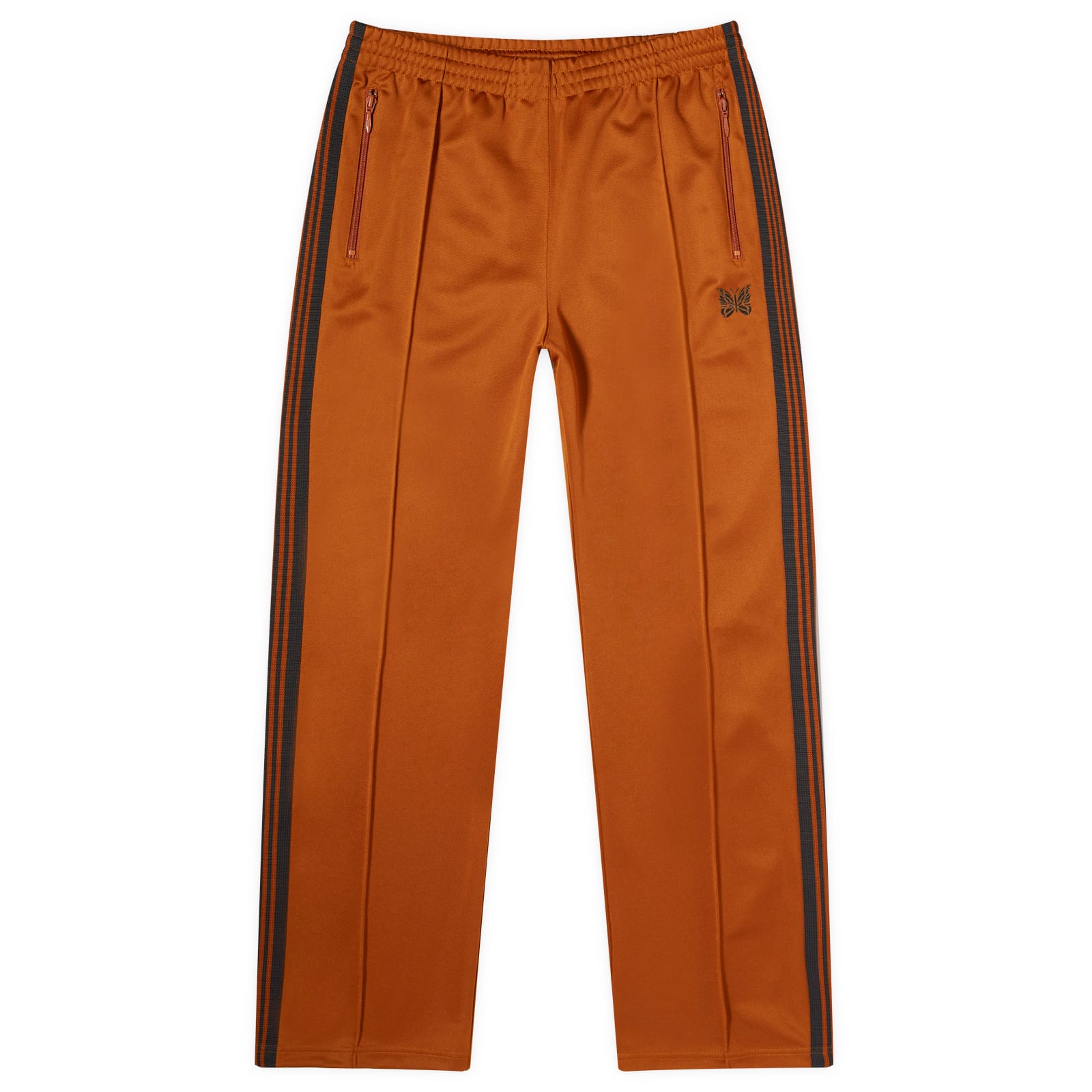 Needles Poly Smooth Narrow Track Pants Rust END.