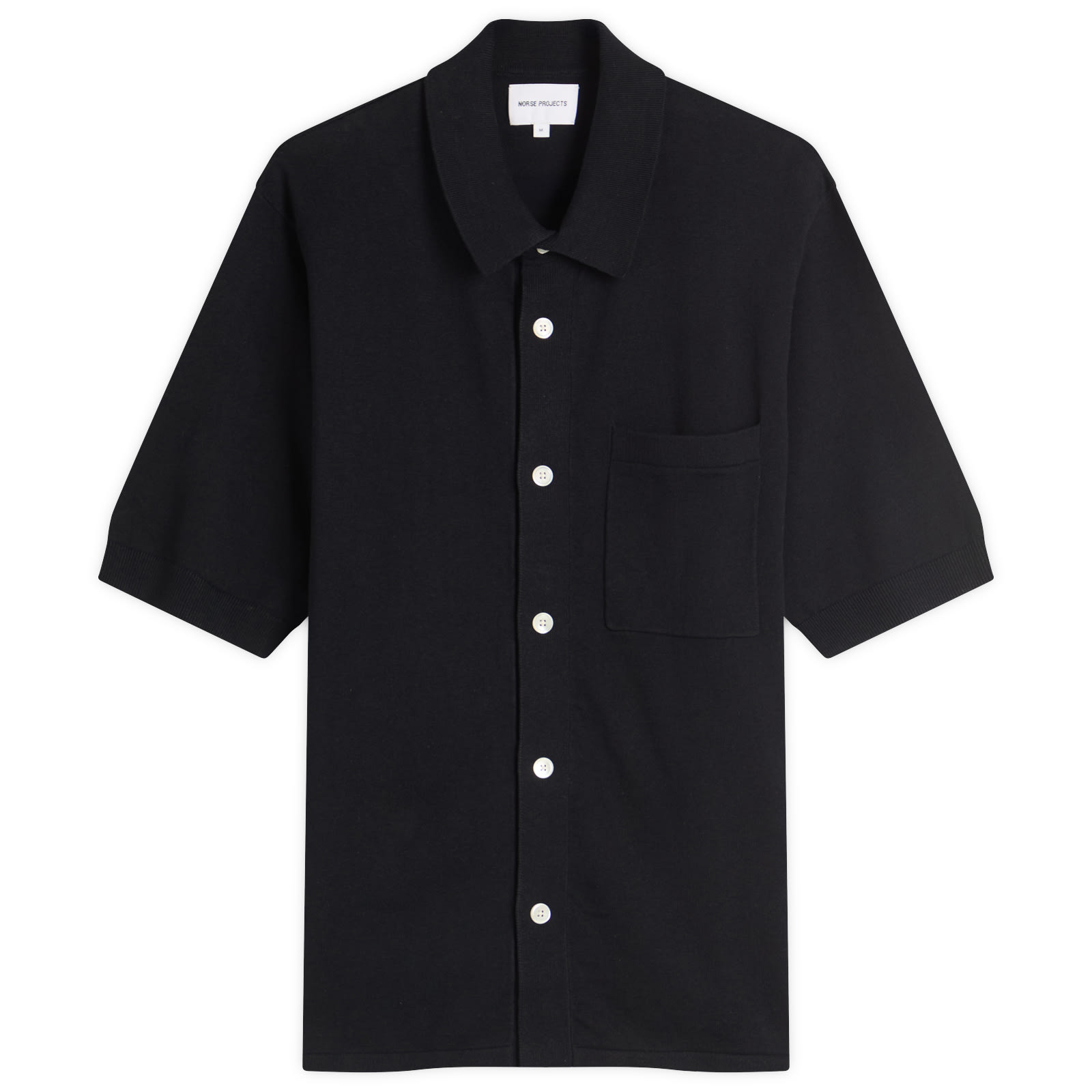Norse Projects Rollo Cotton Linen Short Sleeve Shirt Dark