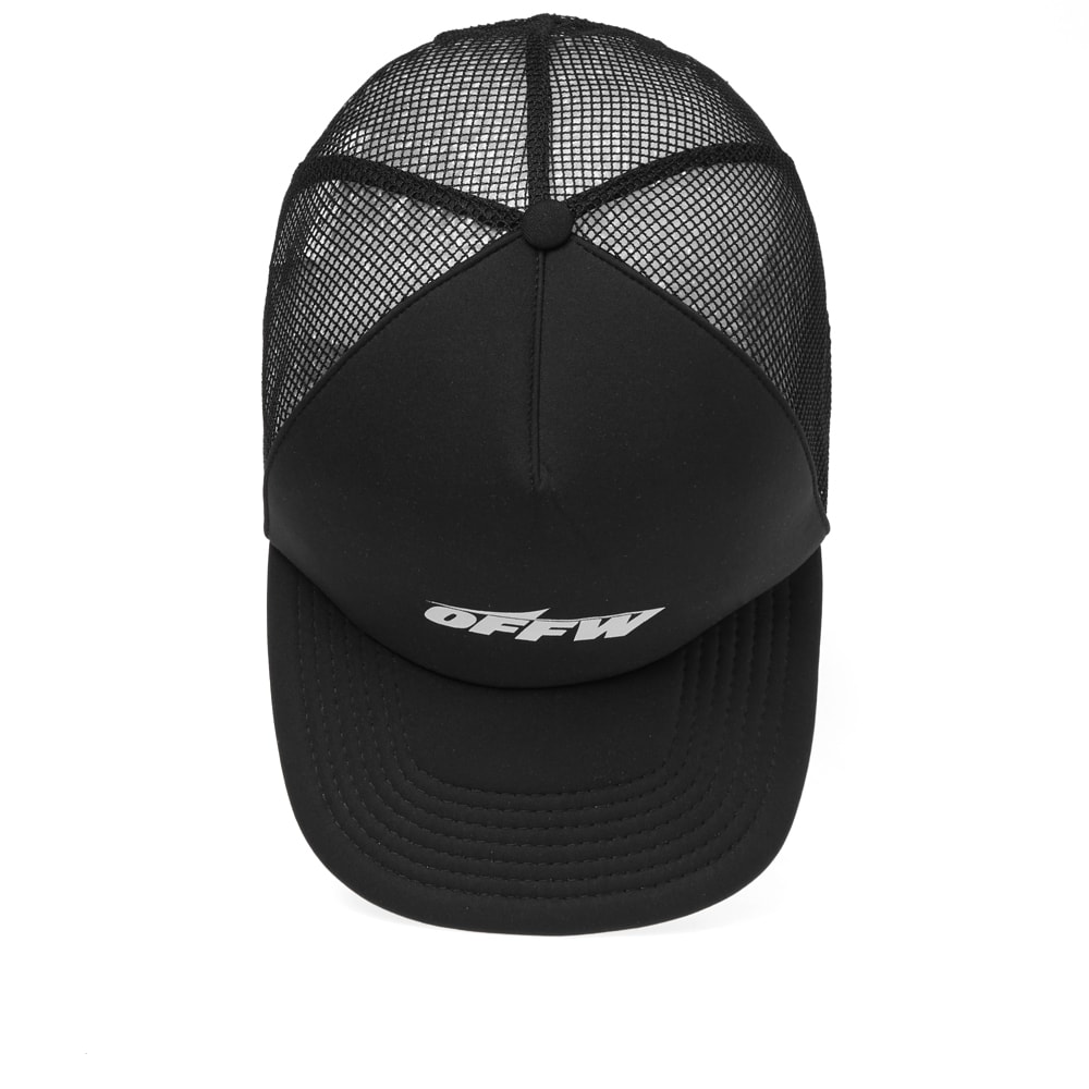 off white trucker hat