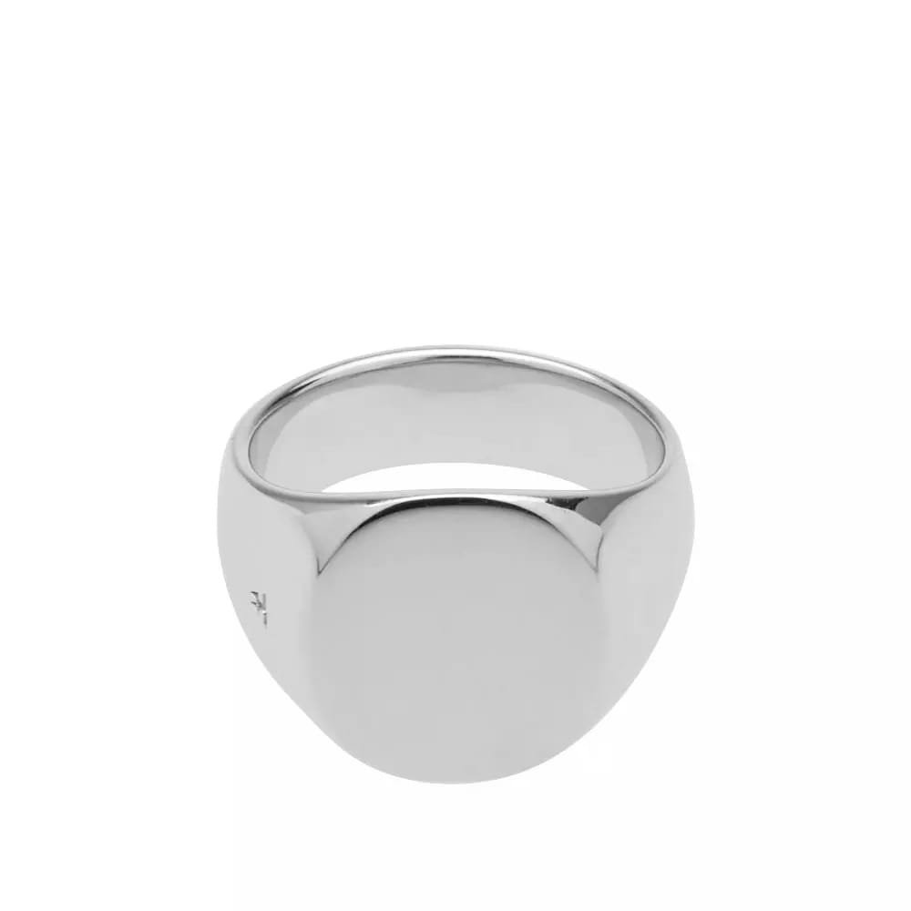 Tom Wood Oval Polished Ring Silver | END.