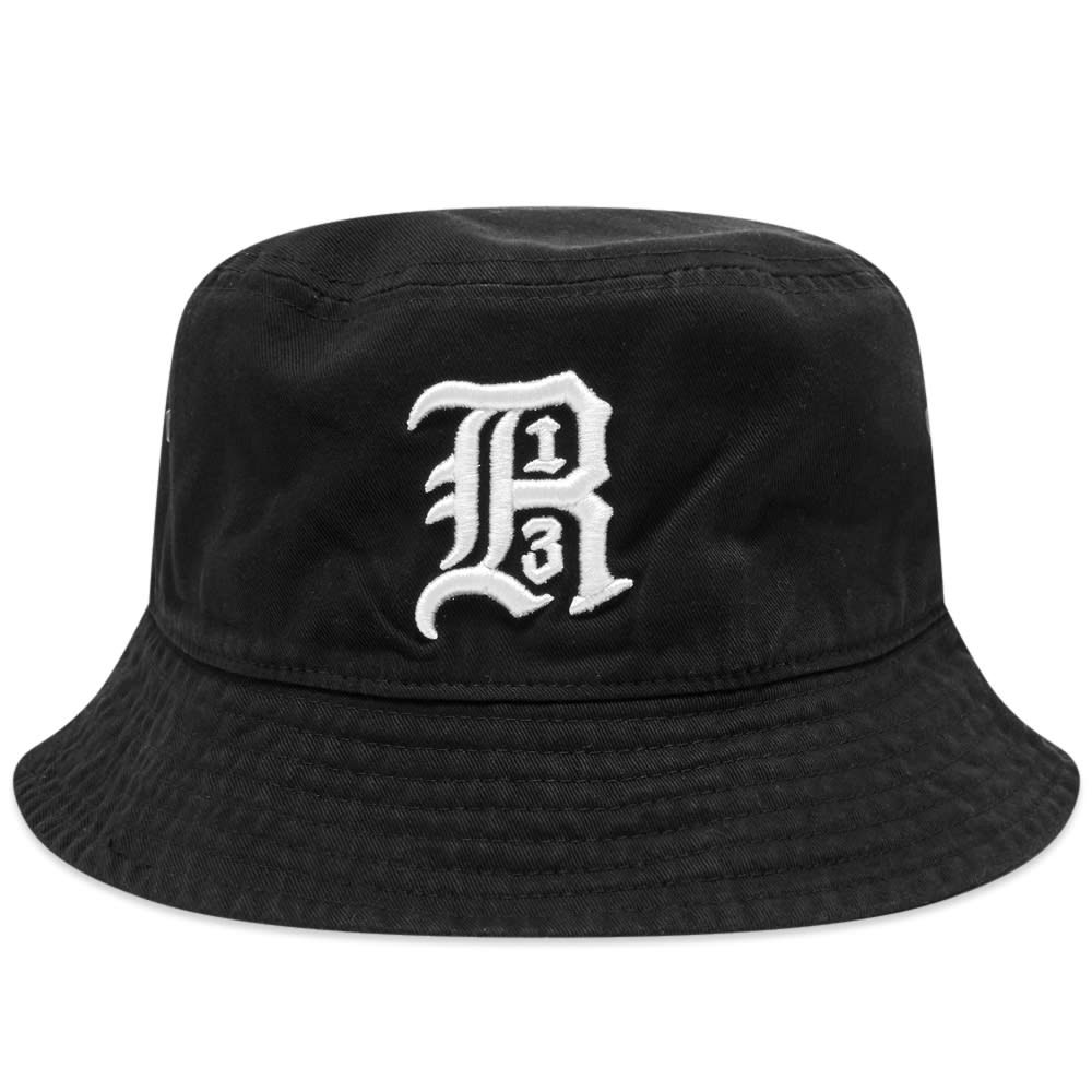 R13 Logo Bucket Hat Black END.