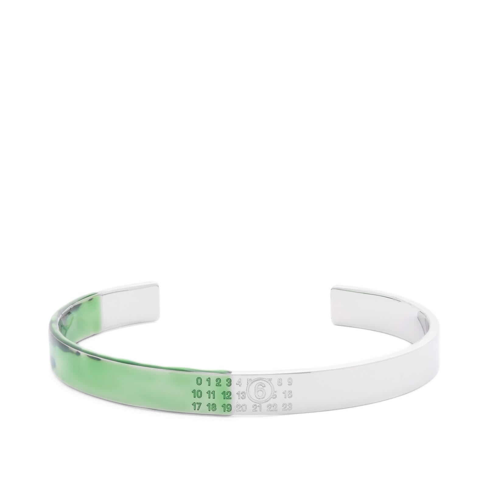 【すぐにお届け！】Maison Margiela NUMBER REFERENCE CUFF 4mm MM6 Maison Margiela Numeric Minimal Signature Cuff Bracelet