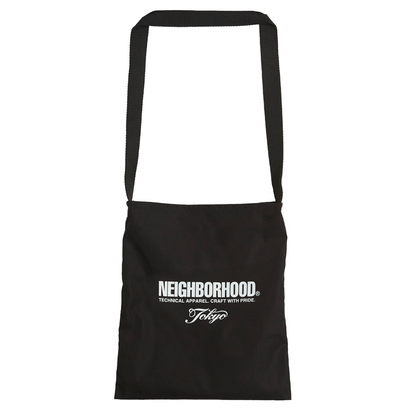 関税込【NEIGHBORHOOD】ロゴShoulder Bag Black Neighborhood Men's Logo Shoulder Bag in Black Neighborhood
