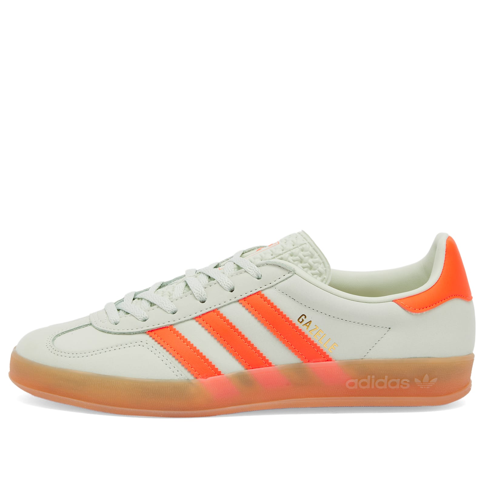 【Adidas】(W) Adidas Gazelle Indoor Pulse Mint Solar Orange Adidas Gazelle Indoor W Linen Green, Solar Orange & Gum