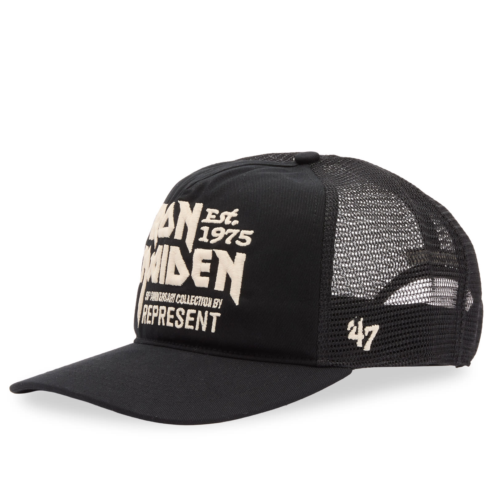Represent Iron Maiden Anniversary Trucker Washed Black | END