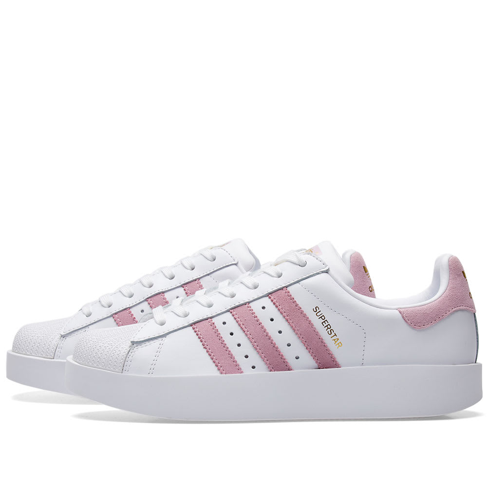 Light pink and white superstar clearance
