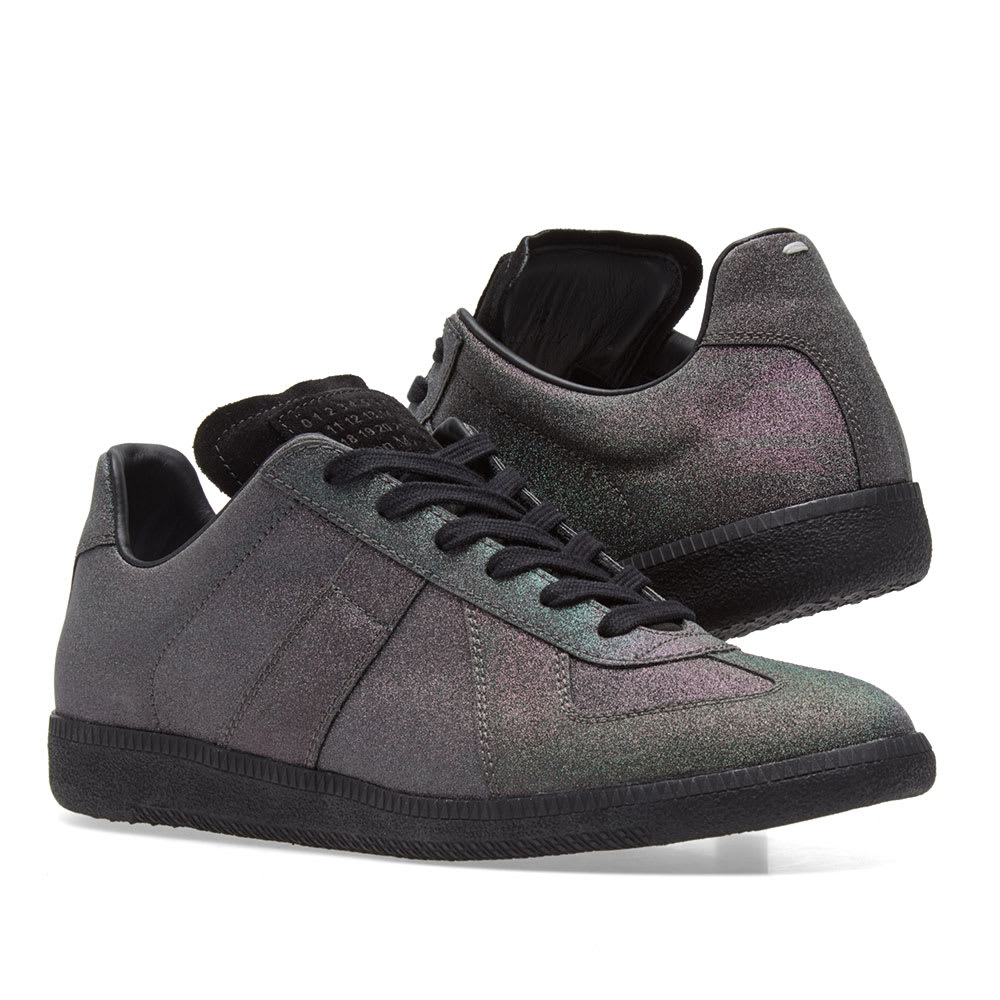 black glitter maison margiela sneakers