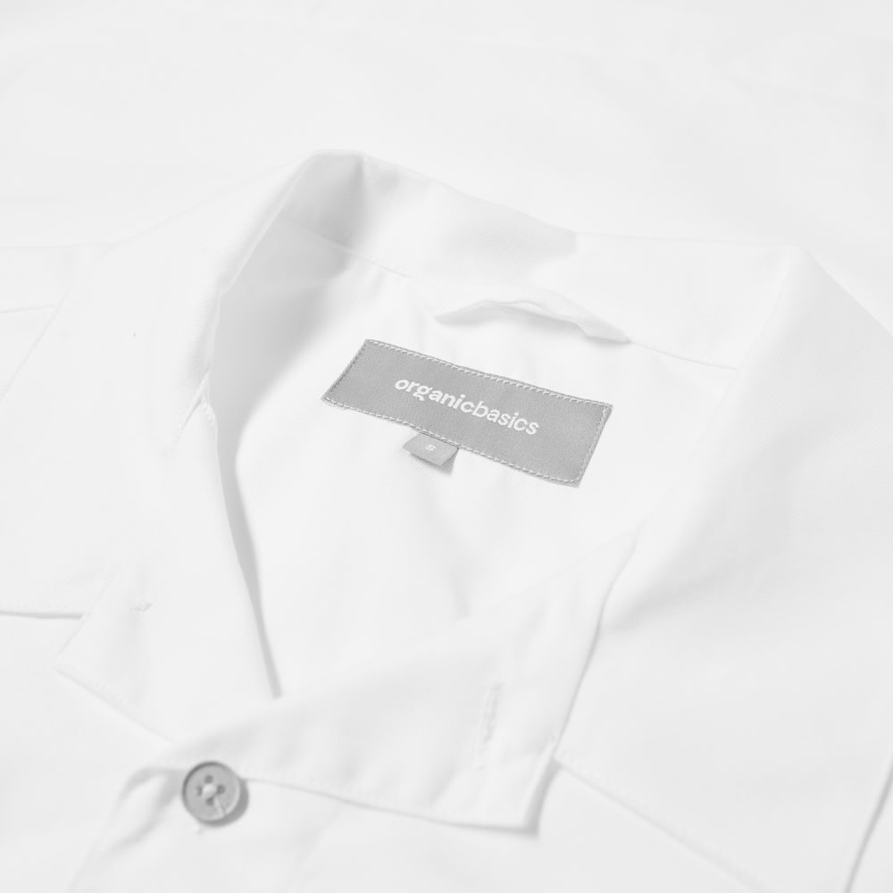Organic Basics Short Sleeve Organic Cotton Shirt White END. (US)