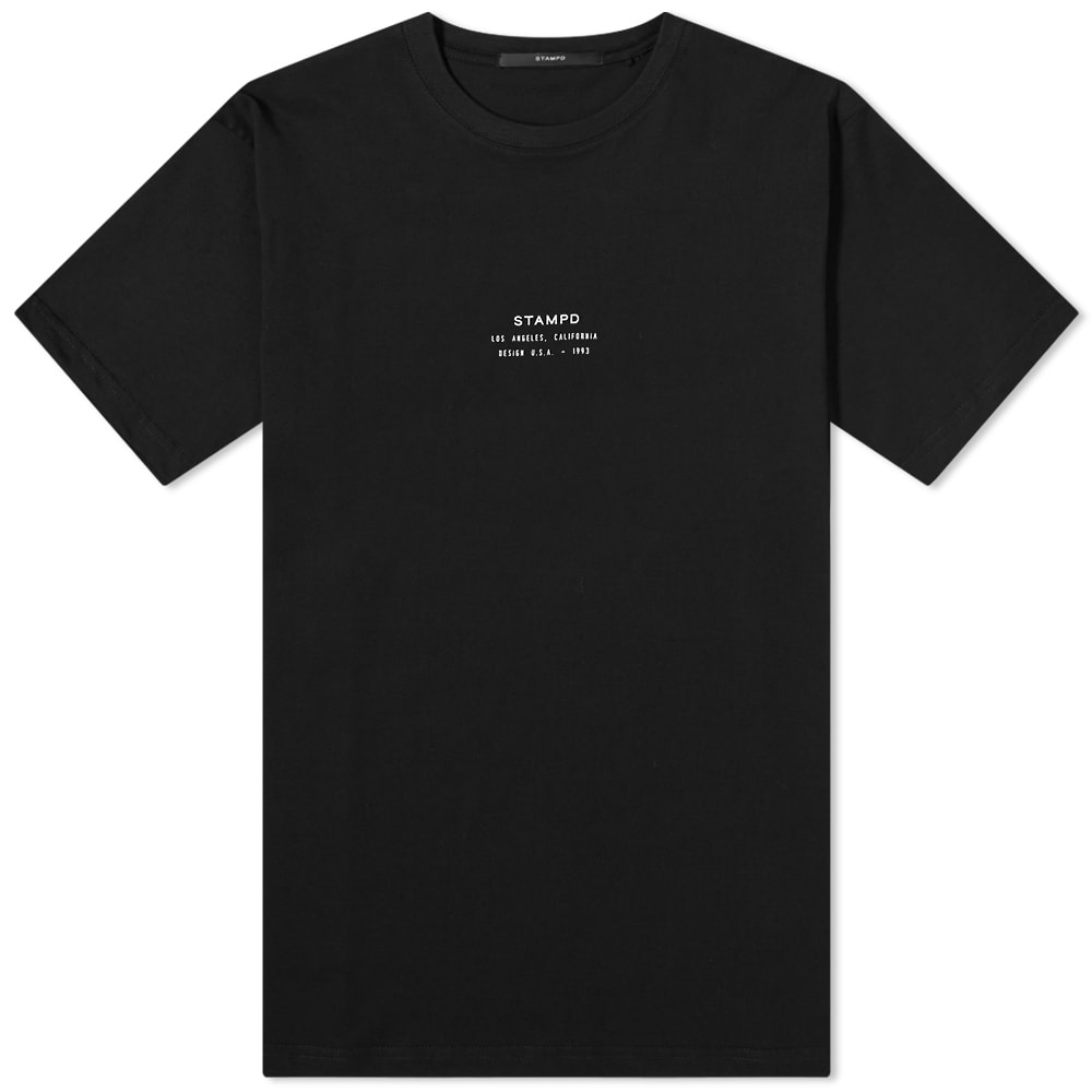 【STAMPD】STACK LOGO PERFECT TEE STAMPD Stacked Perfect Logo T-Shirt Black | END. (US)