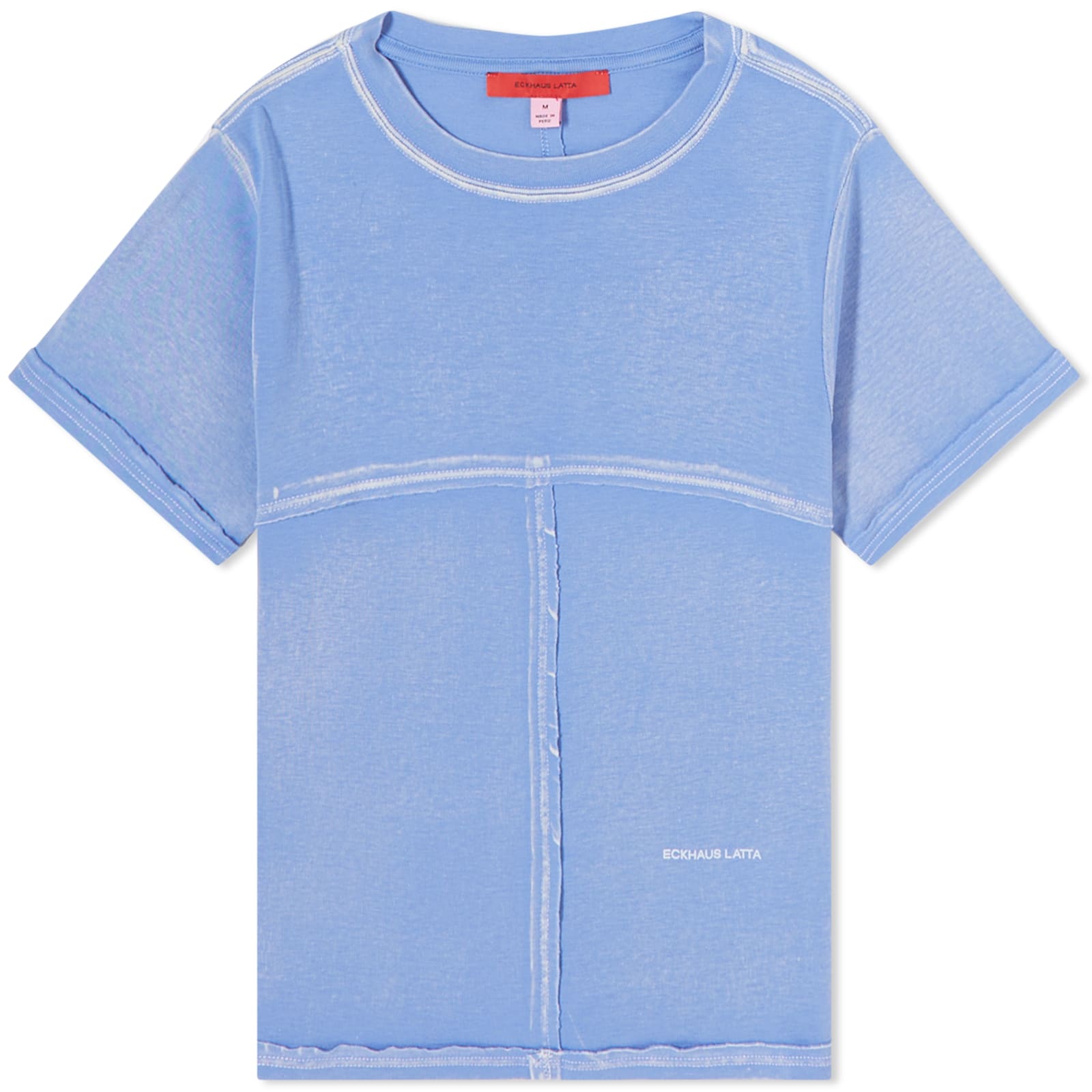 Eckhaus Latta Lapped Baby T-Shirt Periwinkle | END. (NL)