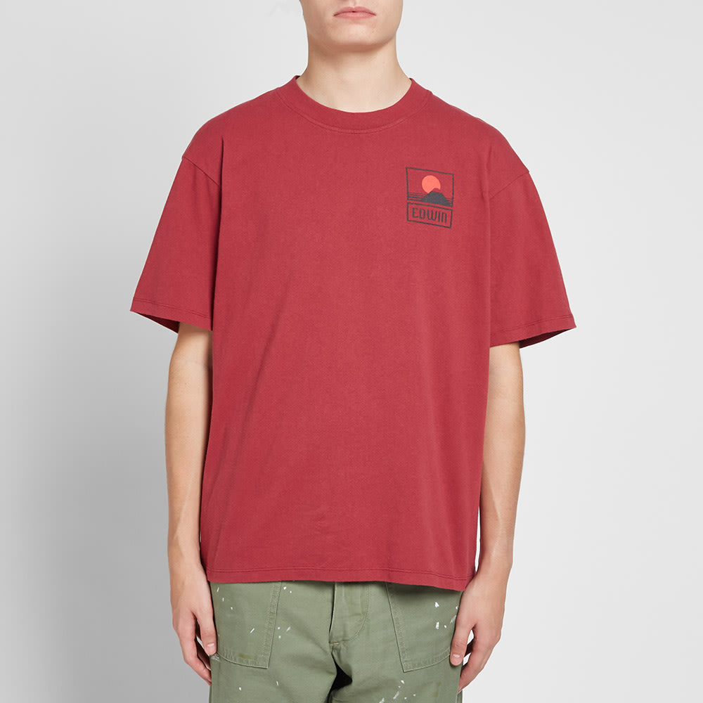 edwin sunset t shirt