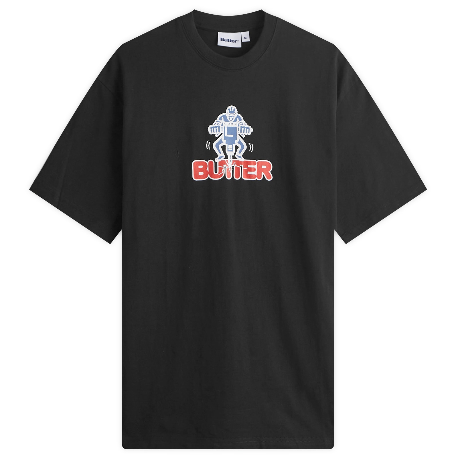 【BUTTER GOODS】Jack Hammer Tee - Black Butter Goods Jack Hammer T-Shirt Black | END. (US)
