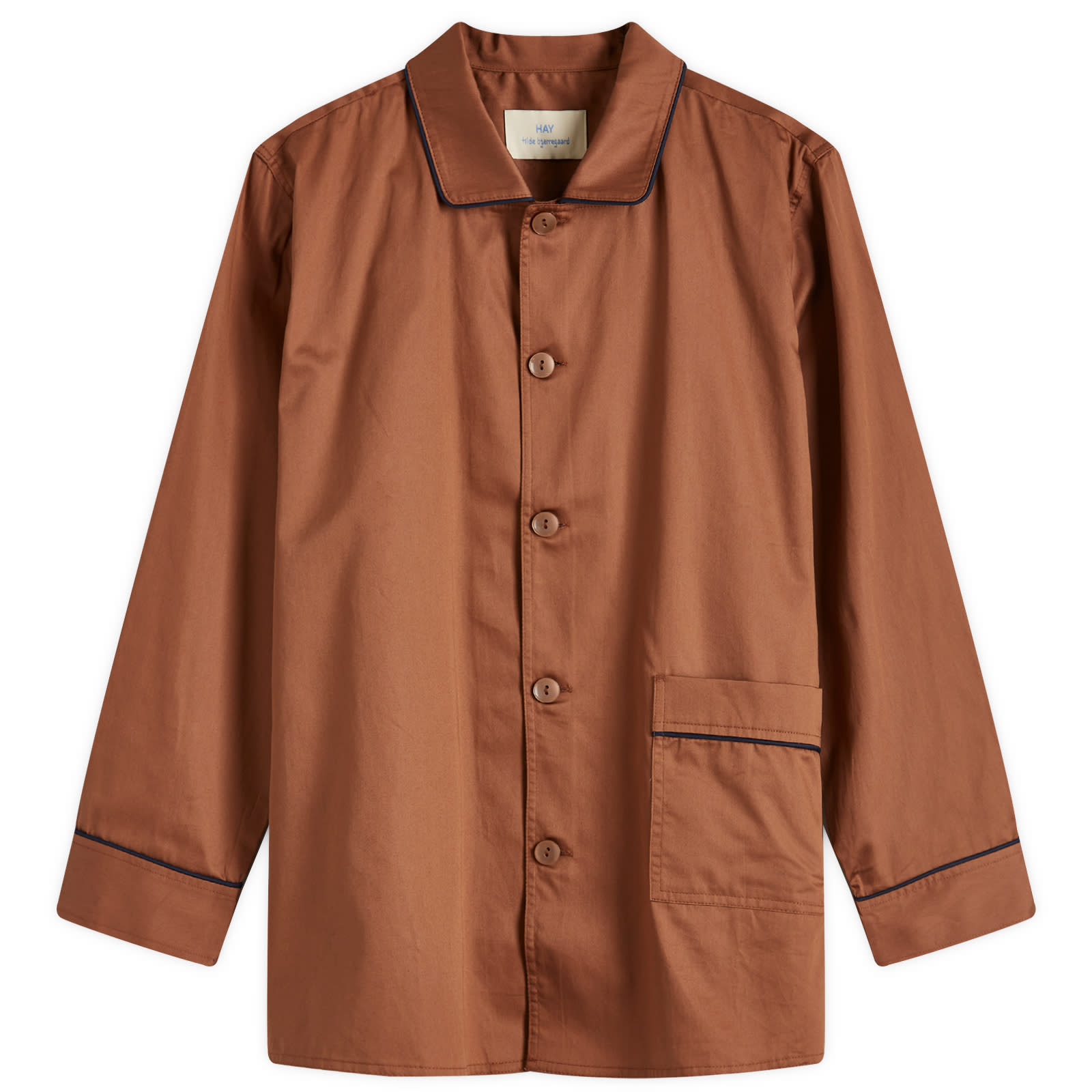 Hay Unisex Milk Chocolate Outline Long Pyjama Shirt