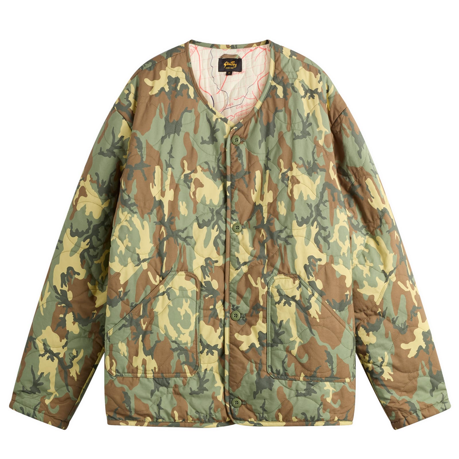 Stan Ray — Men's Quilted Liner Jacket in Woodland Dpm, Size Medium