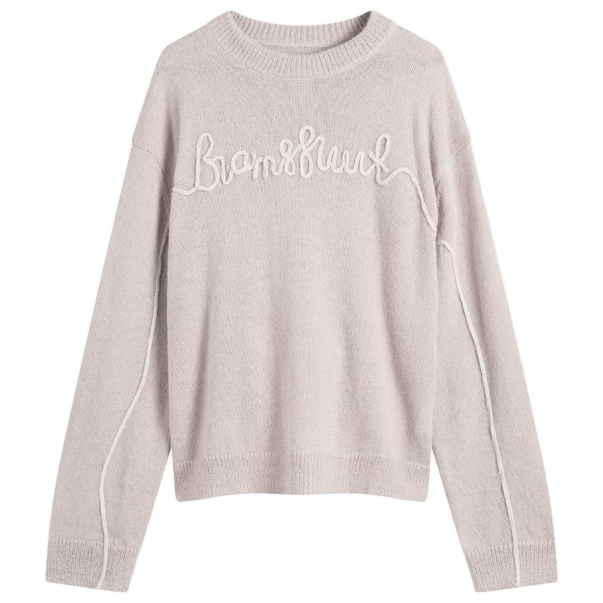 Bram’s Fruit Men’s Garden Hose Crewneck Knit Grey Melange