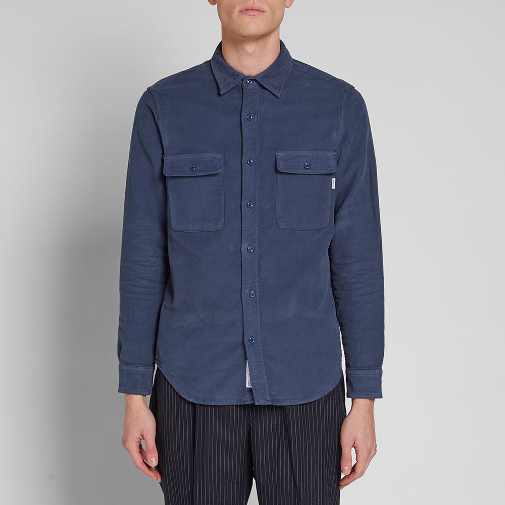 Adsum Italian Moleskin Workshirt Slate END. (Global)