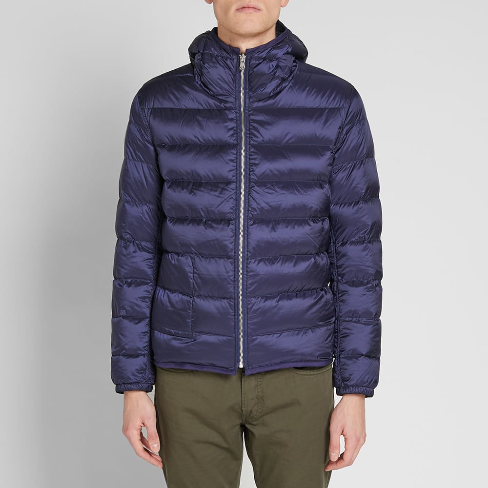 Ten C Hooded Nylon Down Liner Navy | END. (US)