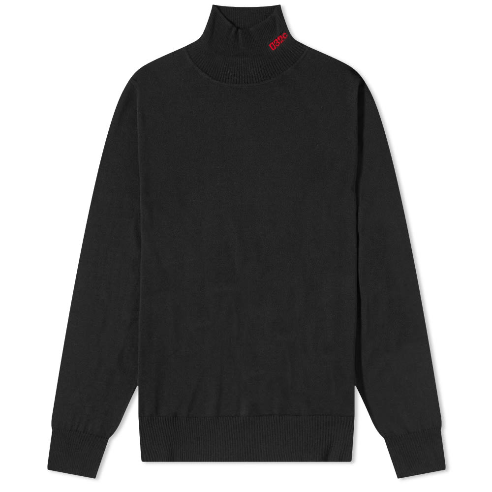 032c Logo Turtle Neck Knit Black (HK)