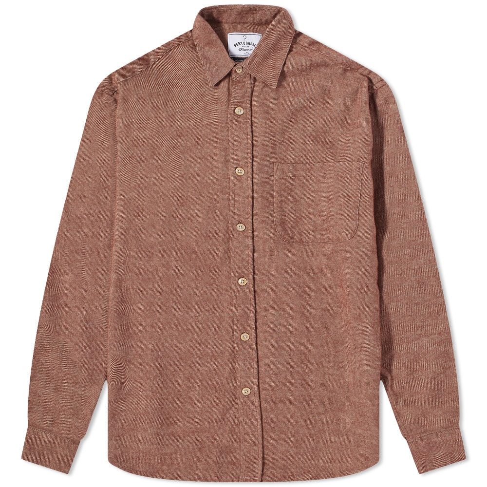 Portuguese Flannel Teca Flannel Shirt Cinammon End Sg Portuguese Flannel Teca Flannel Shirt Cinammon End Sg