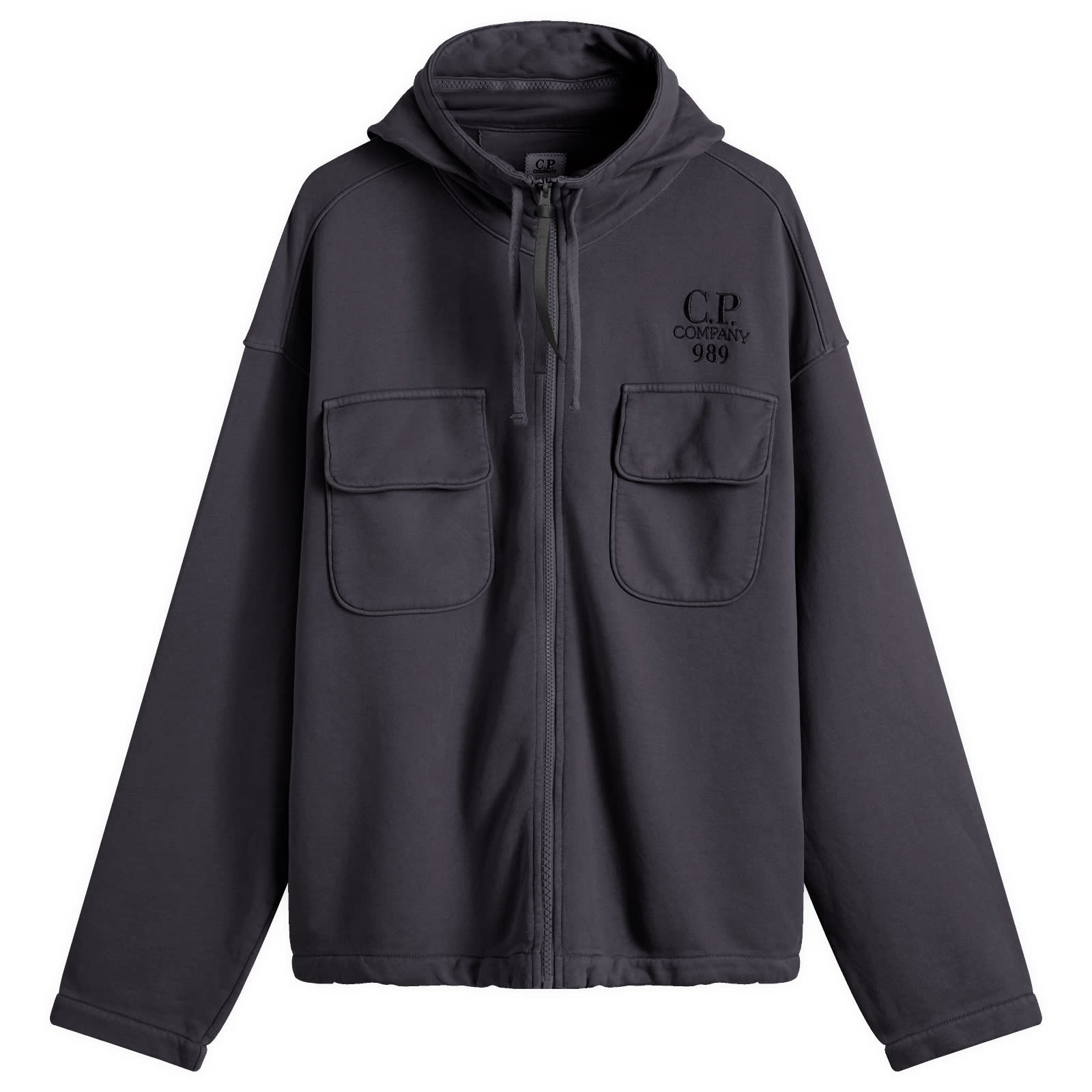 C.P. Company Hooded Utility Sweatshirt Black Sand | END. (US)