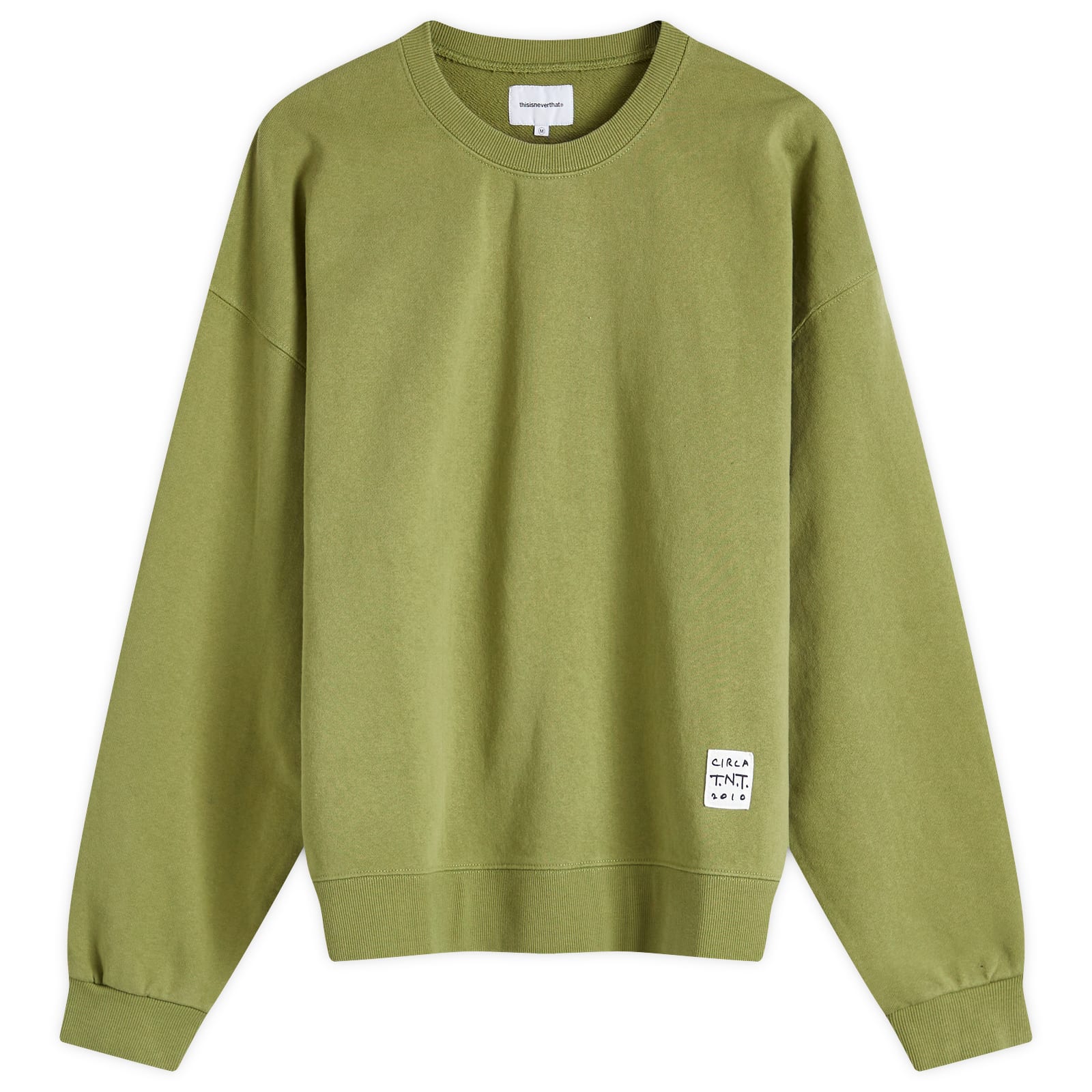 THISISNEVERTHAT TNT Faded Crew Sweat Moss | END. (ES)