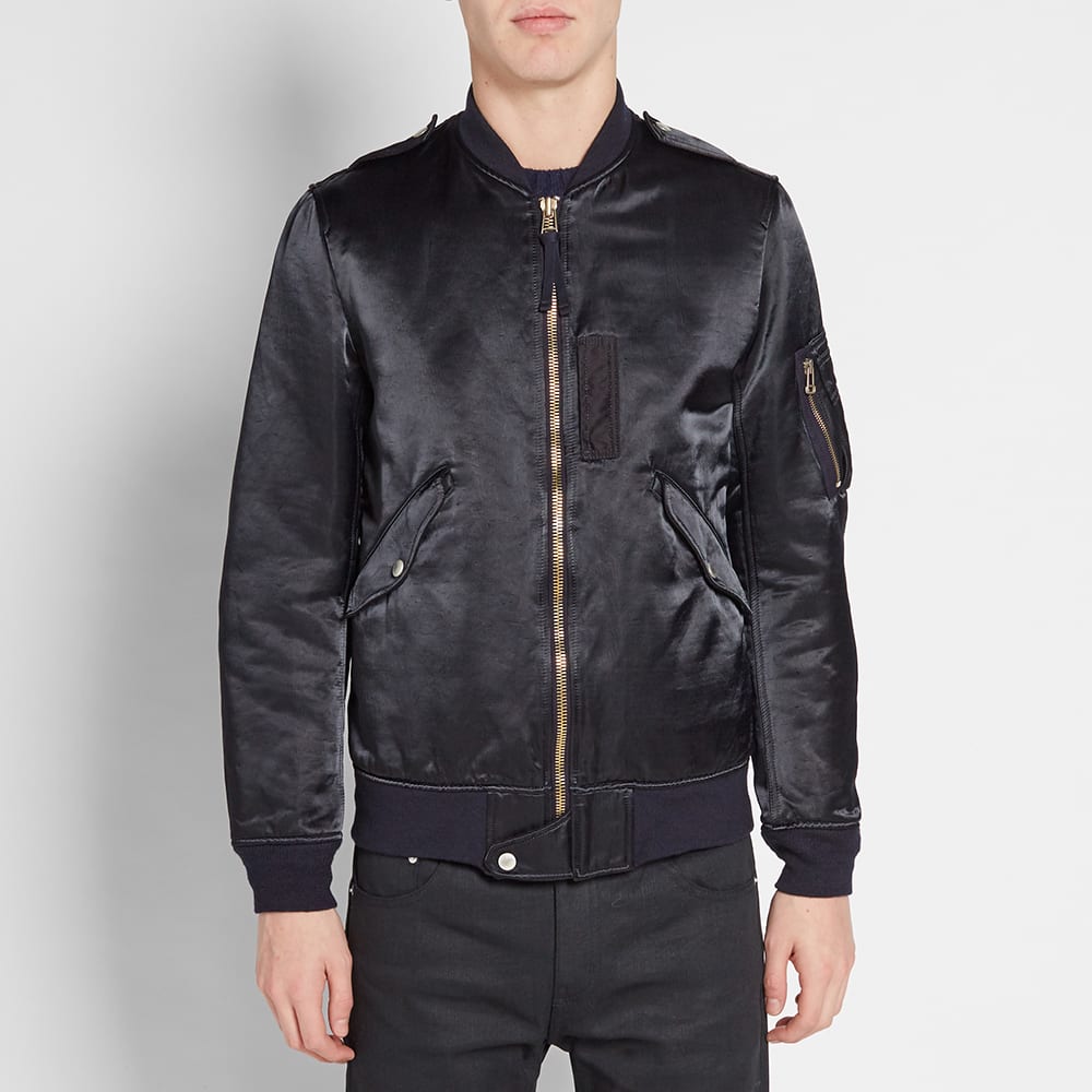 Comme des Garcons Homme Nylon MA-1 Jacket Dark Navy | END. (US)