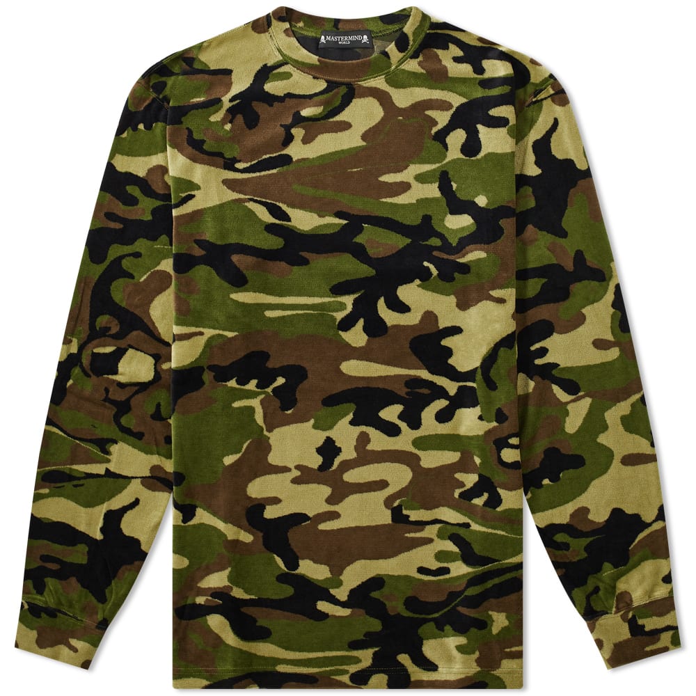 MASTERMIND WORLD Camo Skull Velour Long 