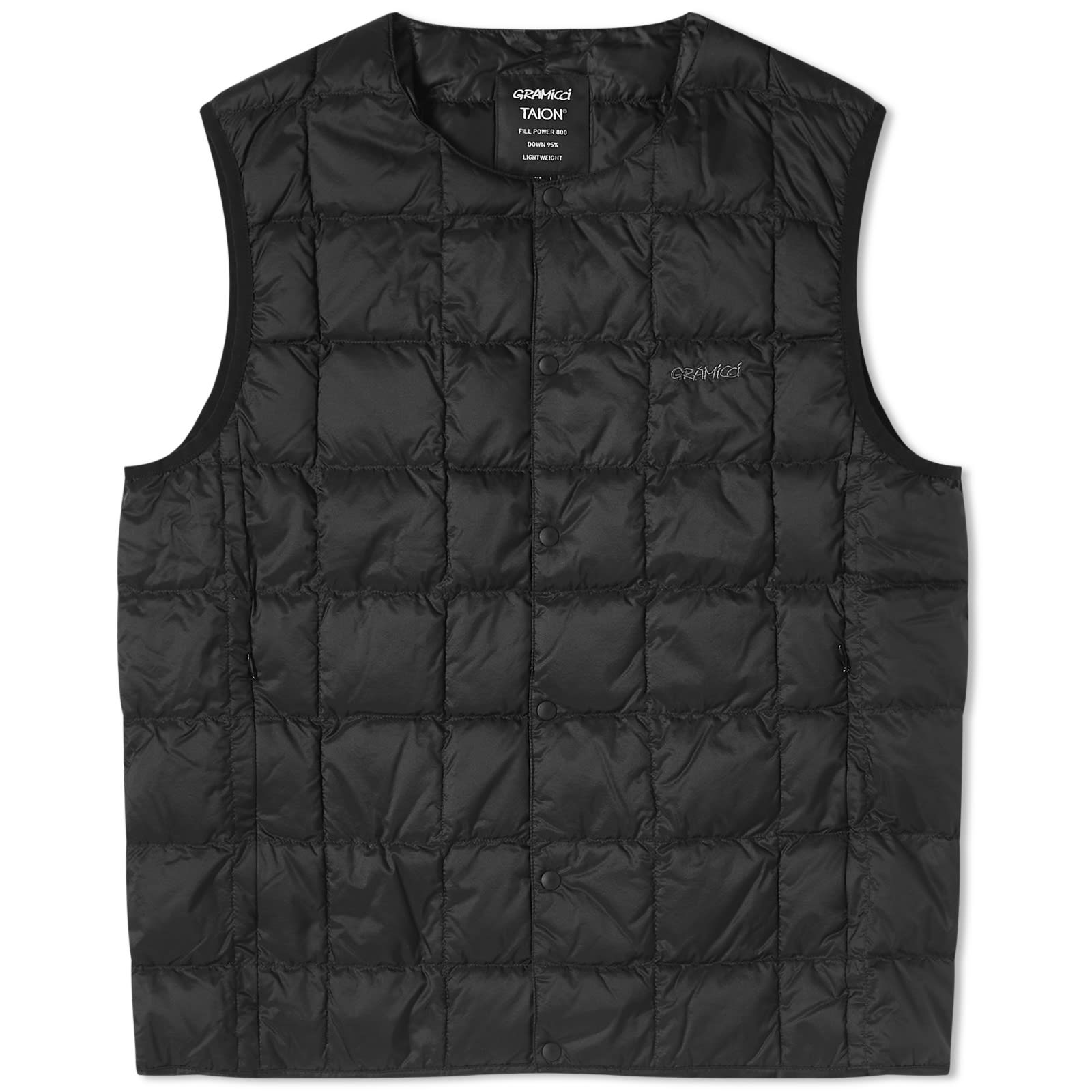 Gramicci Inner Down Vest Black | END. (TW)