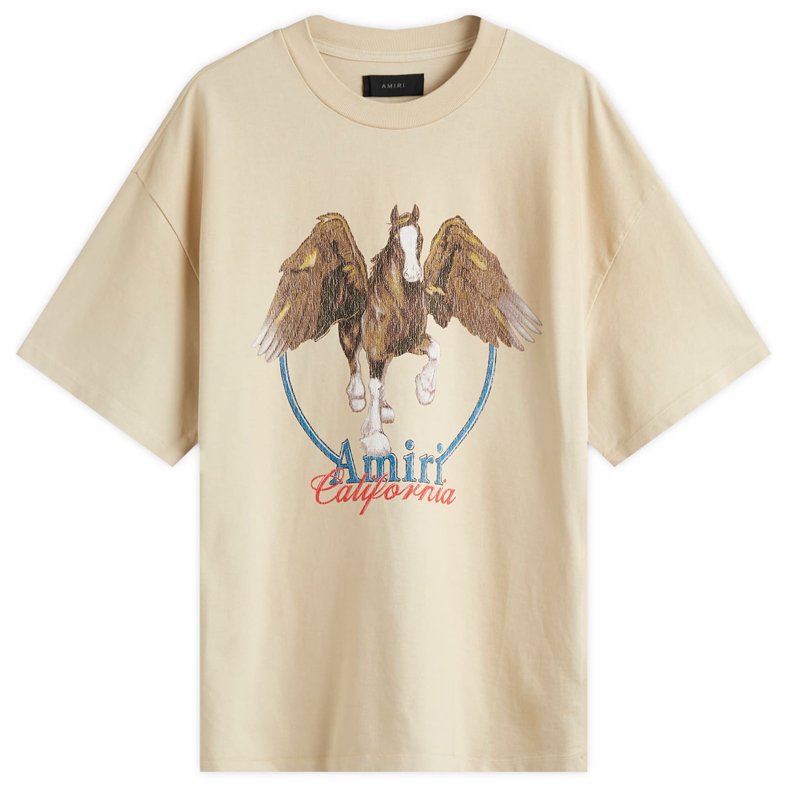AMIRI Vintage Wash Pegasus T-Shirt Alabaster | END. (JP)
