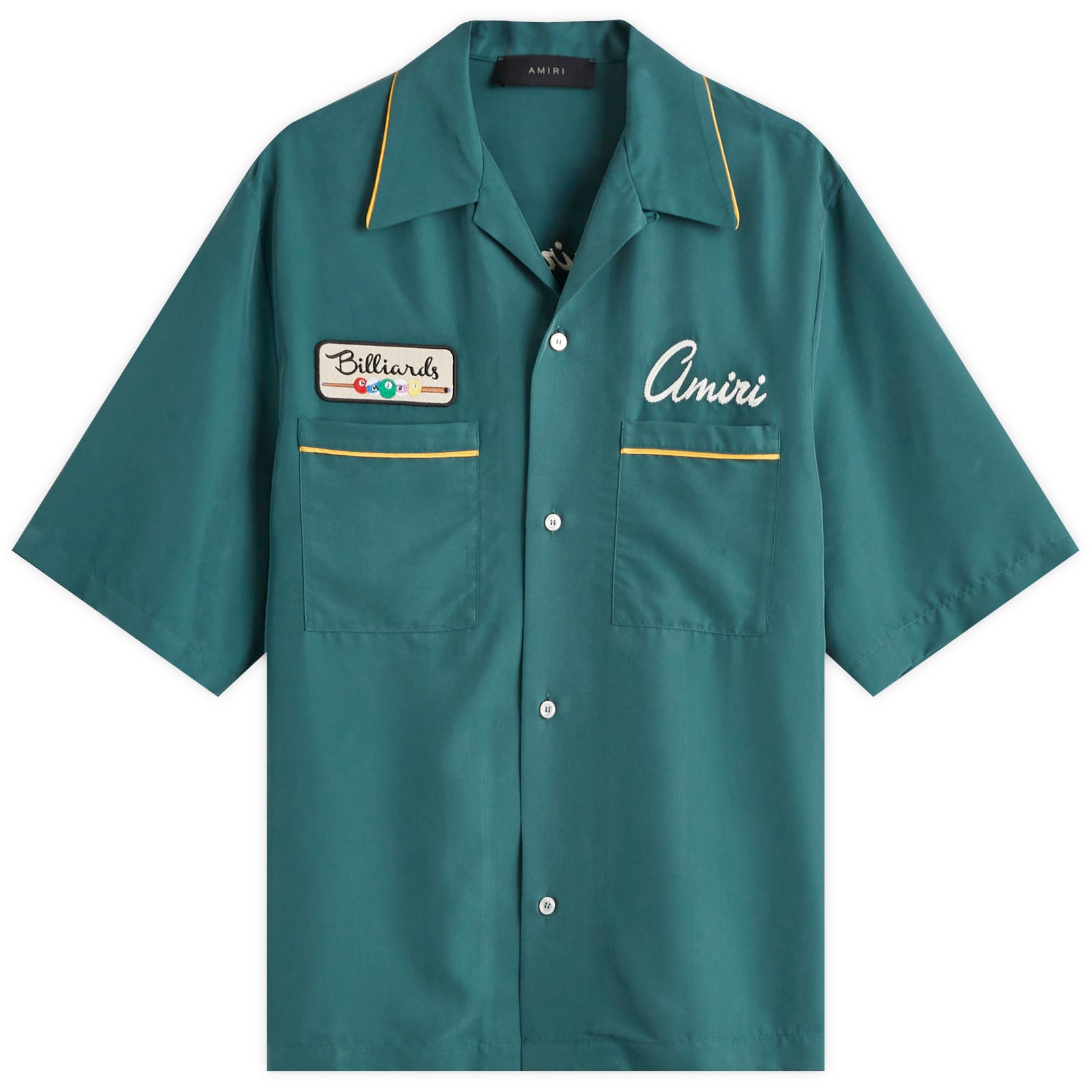 AMIRI Billiards Club Camp Collar Shirt Evergreen | END. (AR)
