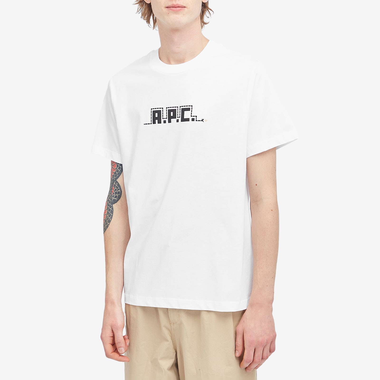 A.P.C. Men's Lunar New Year Snake T-Shirt White - Curated