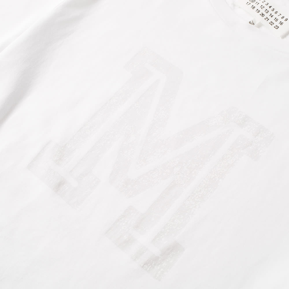 Maison Margiela 10 Collegiate M Print Tee White & White | END. (Europe)