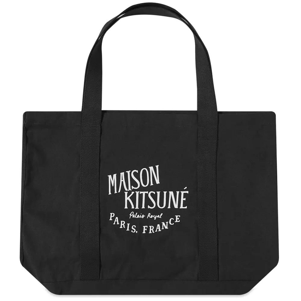 ★送料無料★PALAIS TOTE BAG GU05125WW0008 P199 Maison Kitsuné Palais Royal Shopping Bag Black | END. (TW)