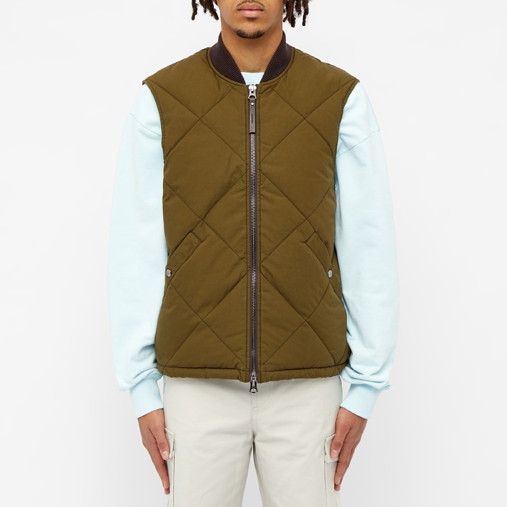 Olive green down vest clearance