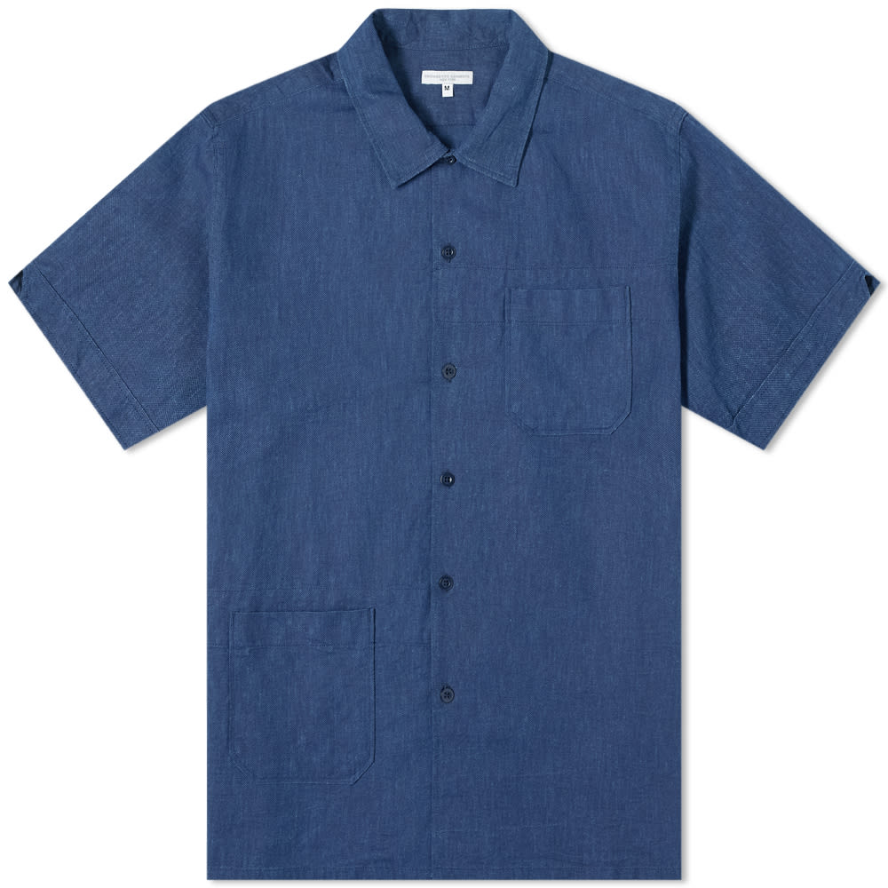 EngineeredGarments Camp shirt ネイビードット　XL Engineered Garments Camp Shirt Navy | END. (US)