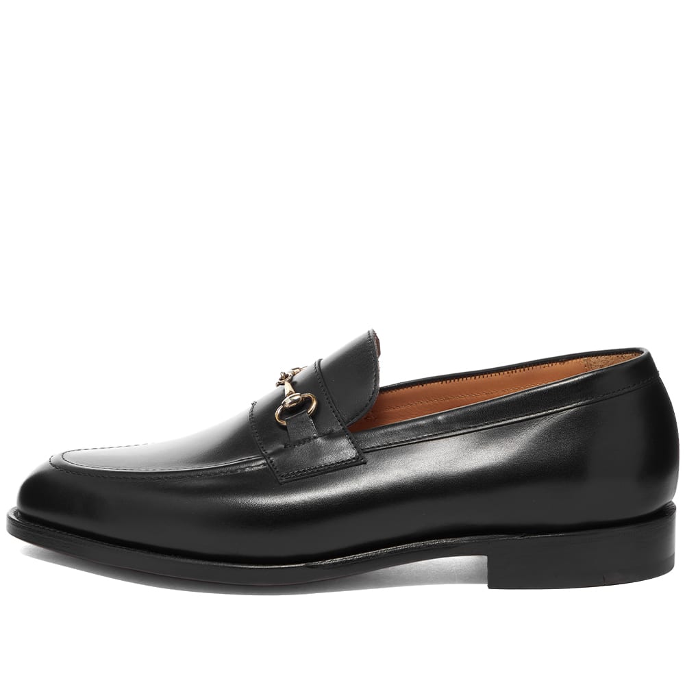 Tricker's Men's Trickers Leon Horsebit Loafer in Black Calf, Size UK 8 | END. Clothing