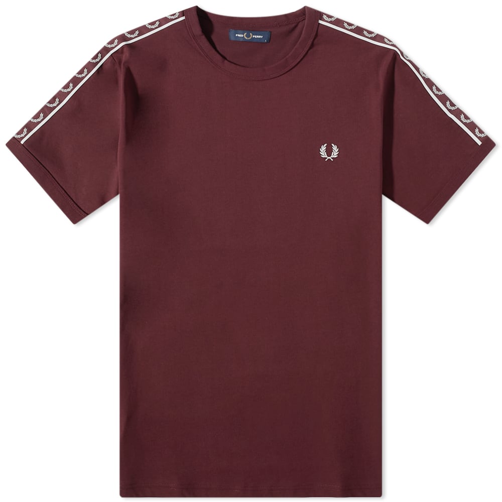 Fred Perry Contrast Ringer T-Shirt Oxblood | END. (GB)