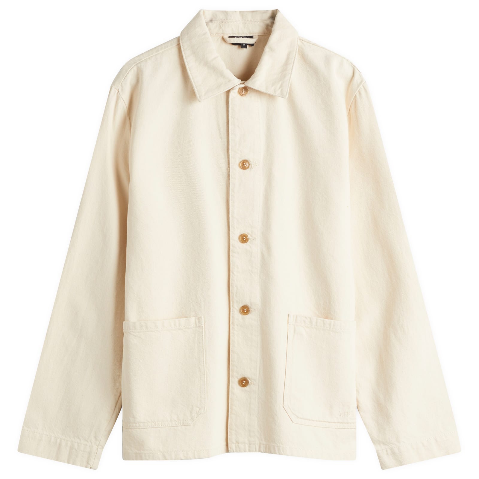 A.p.c. Men's Ecru Embroidered Kerlouan Work Jacket
