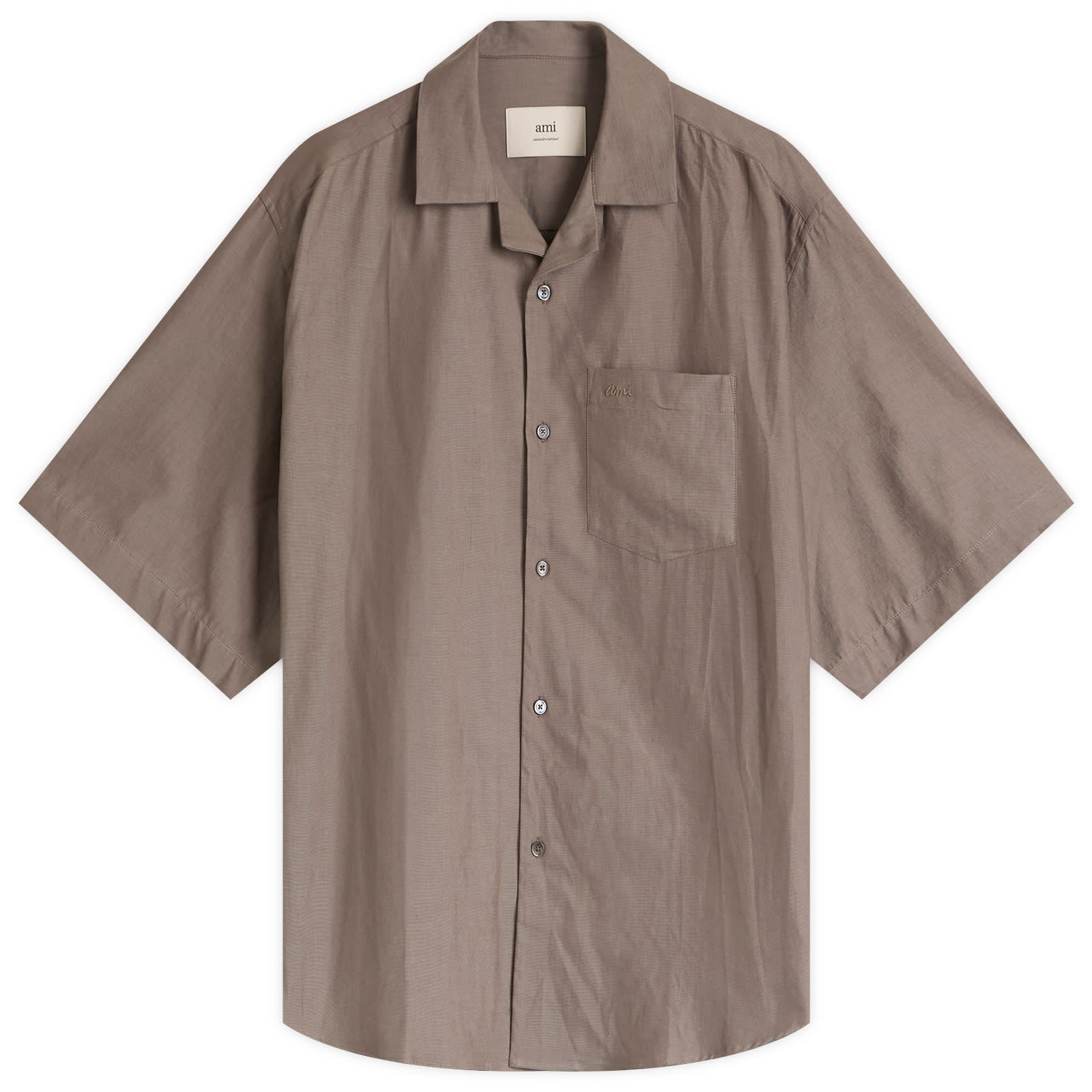 【送料関税込】AMI Heart Print Vacation Shirt AMI Men's Heart Print Vacation Shirt in Candy Pink/White AMI