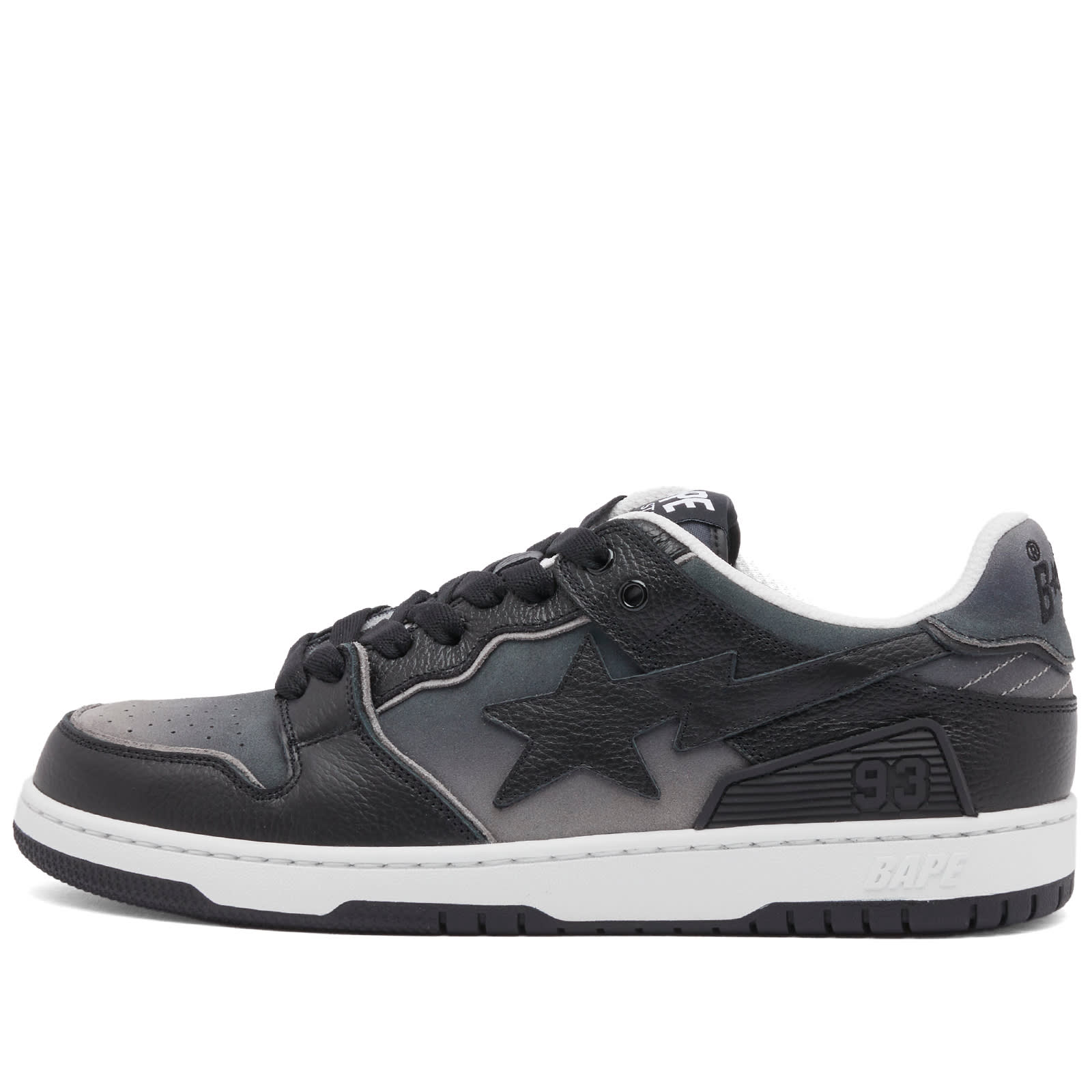 A Bathing Ape Men's Skull Sta #2 Sneaker Black - Curated