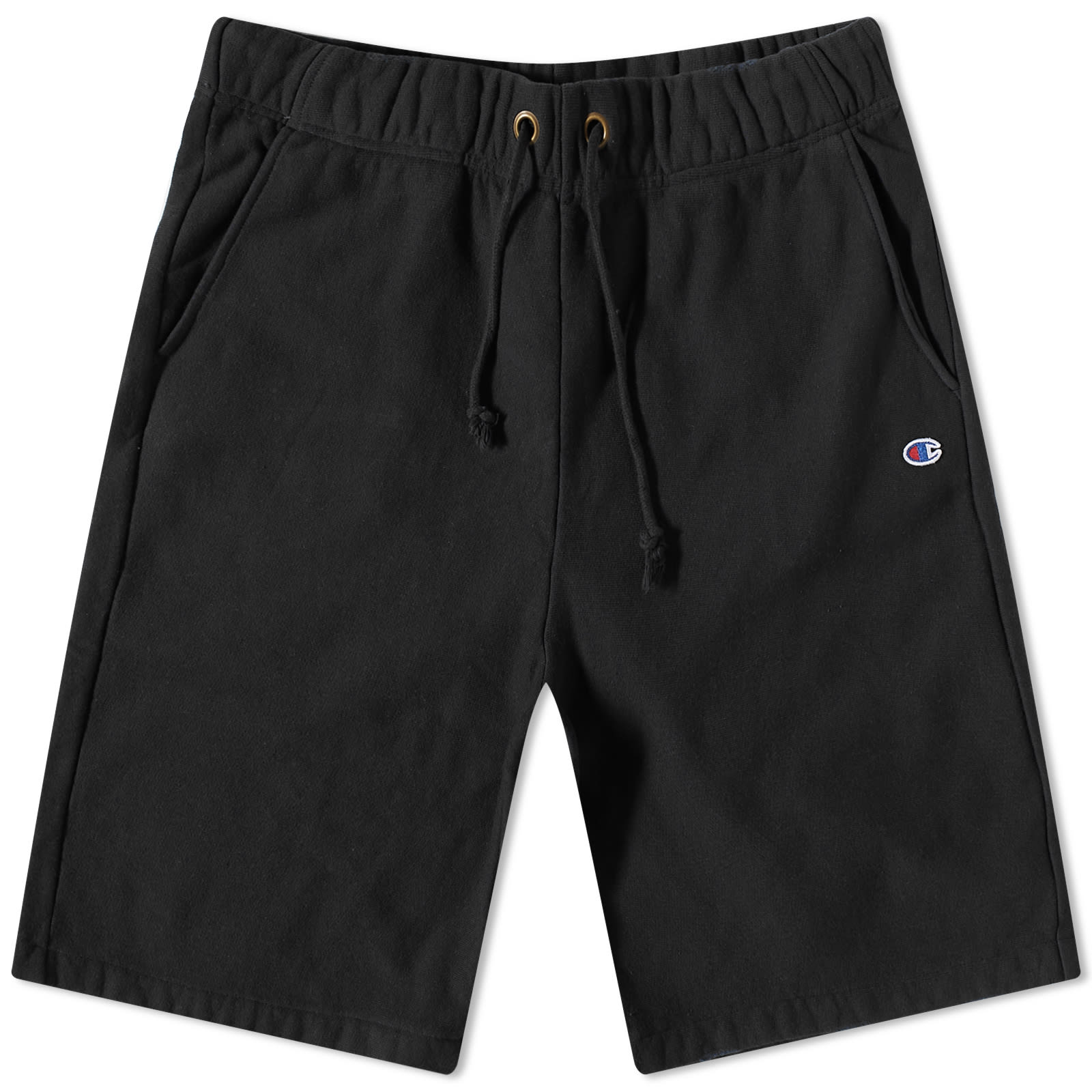 Champion Reverse Weave Acid Washed Distressed Shorts Black END.