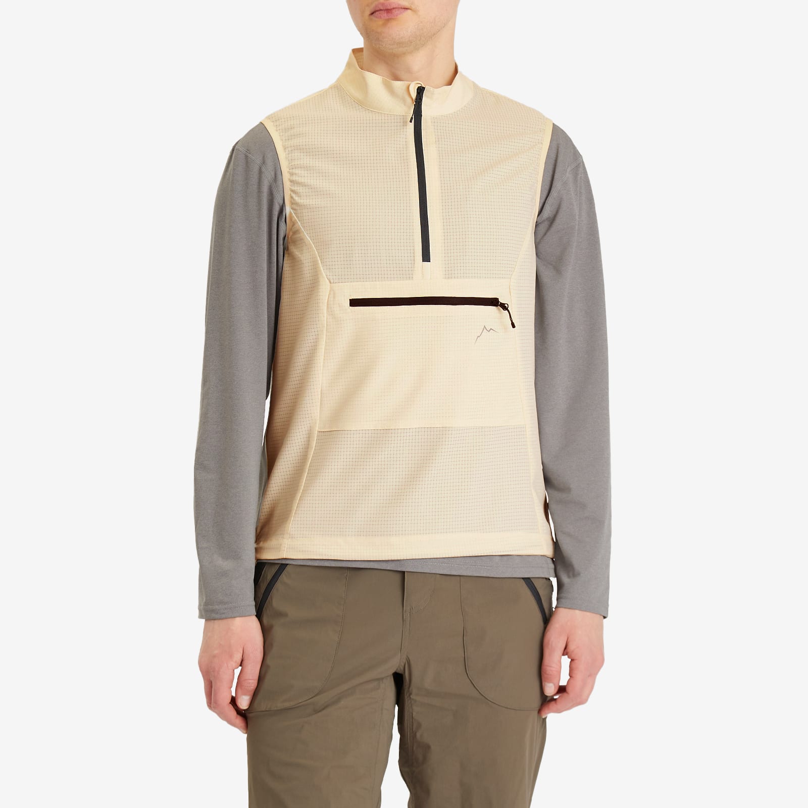 【CAYL】25ss flow pullover vest CAYL Men's Flow Pullover Vest Birch White - Curated Menswear