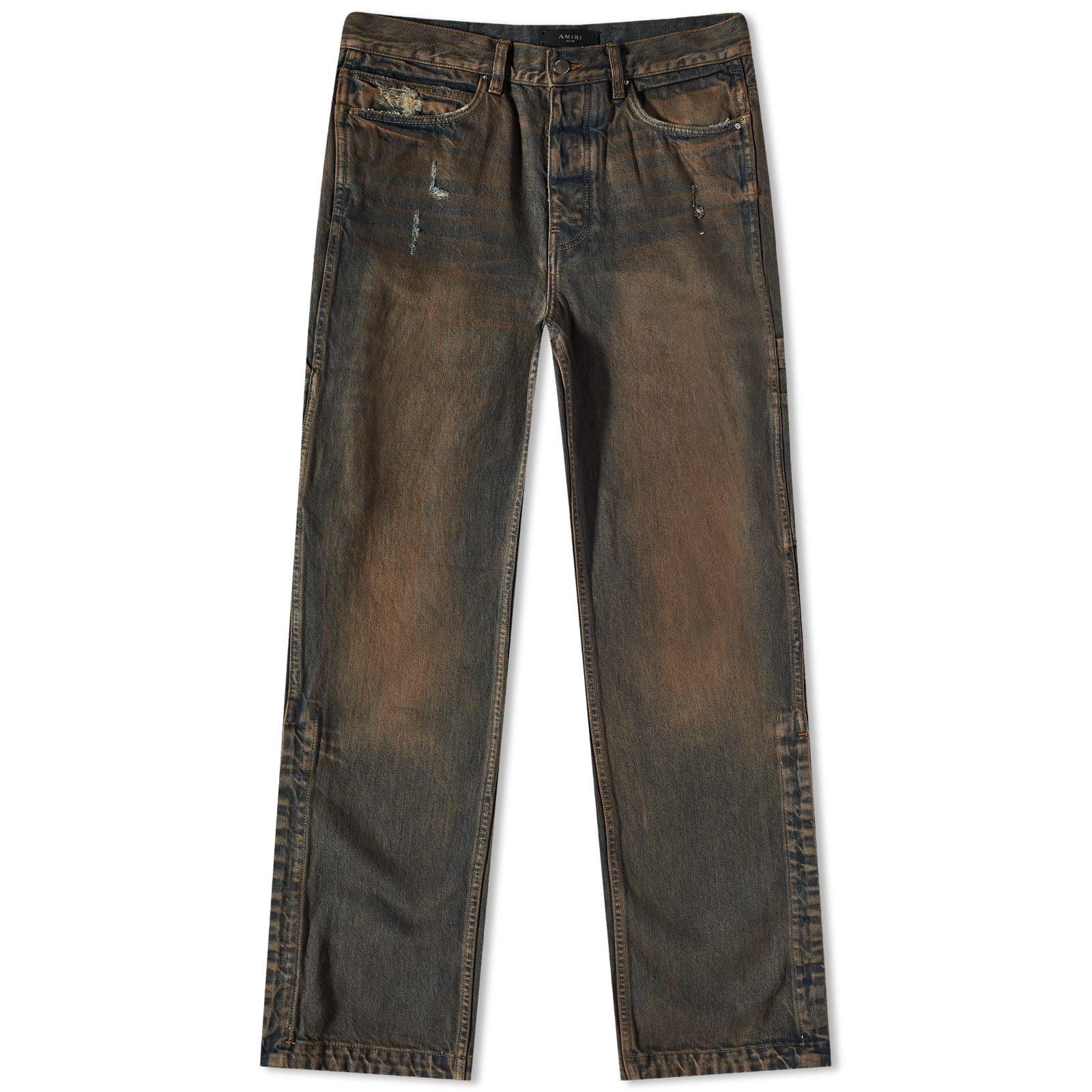 AMIRI Men's Stack Carpenter Jean Stone Indigo - Curated Menswear